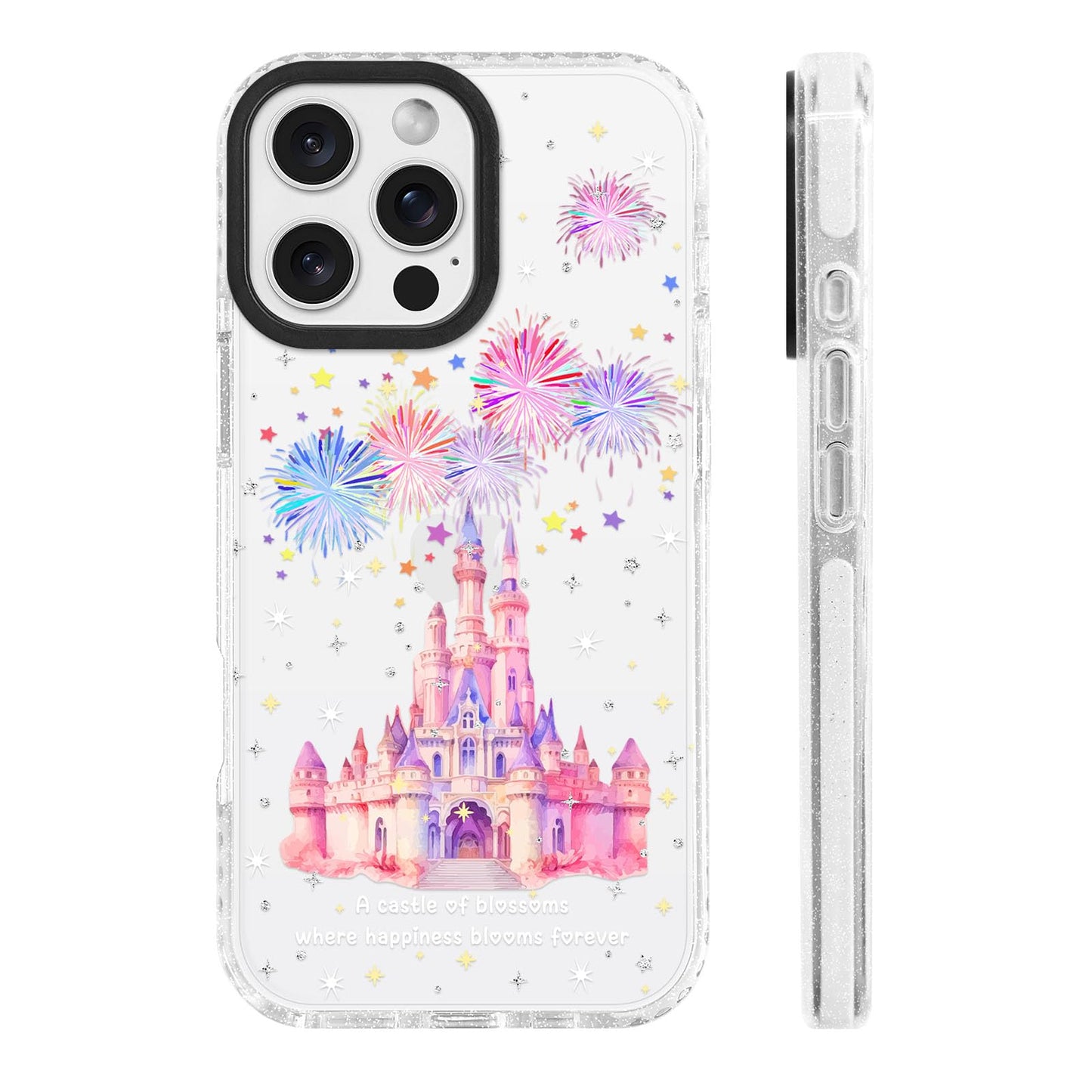 for iPhone 16 Pro Case [Military-Grade Drop Protection/Stylish Soft TPU Protective/Camera Protection/for Women & Girls] - Beach Party Collage Pattern with Mermaid WN420