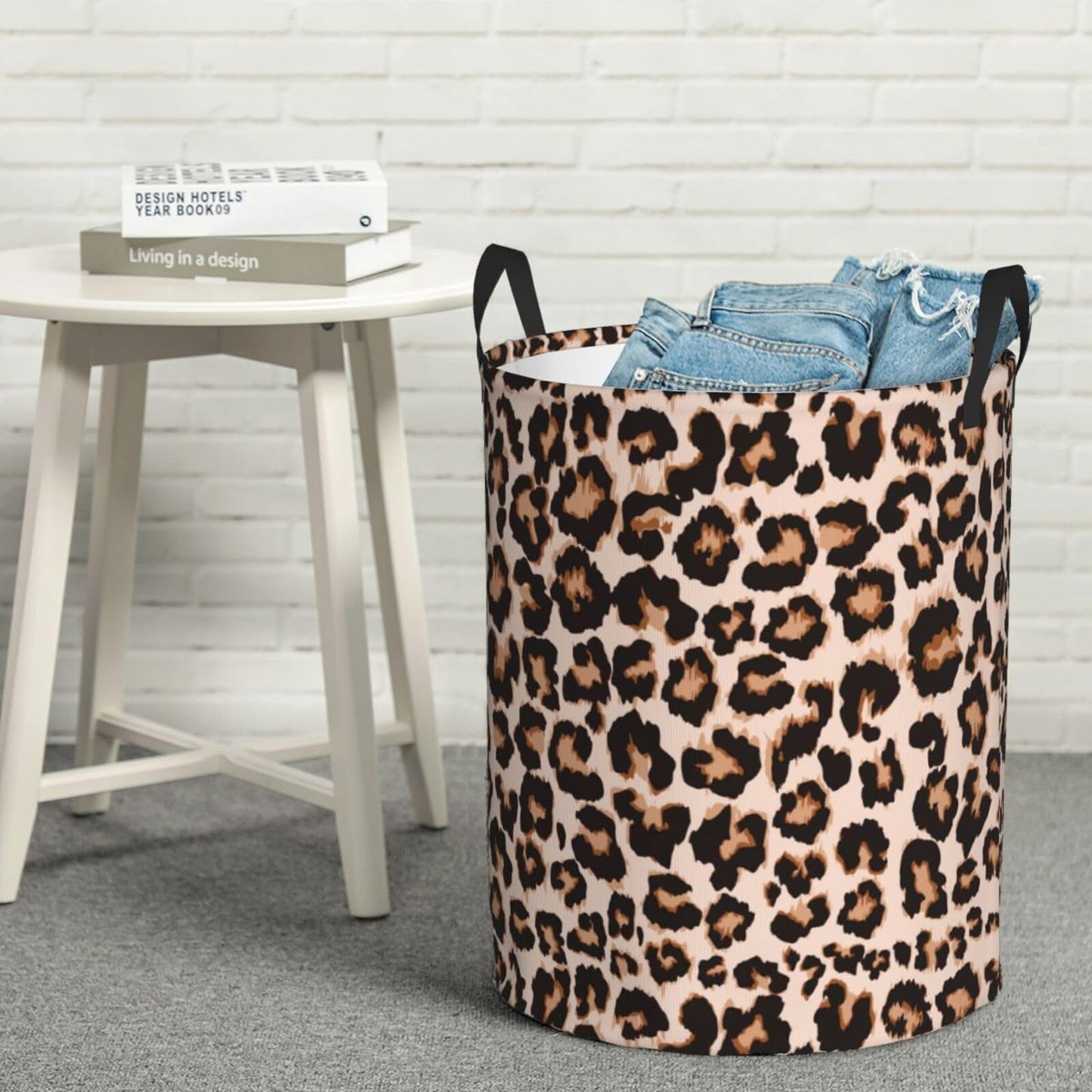 Basketball Round Laundry Hamper Basket Ball Texture Storage Basket Toys Clothes Organizer Bin For Home Bathroom Bedroom Dorm Nursery, 62l BST202