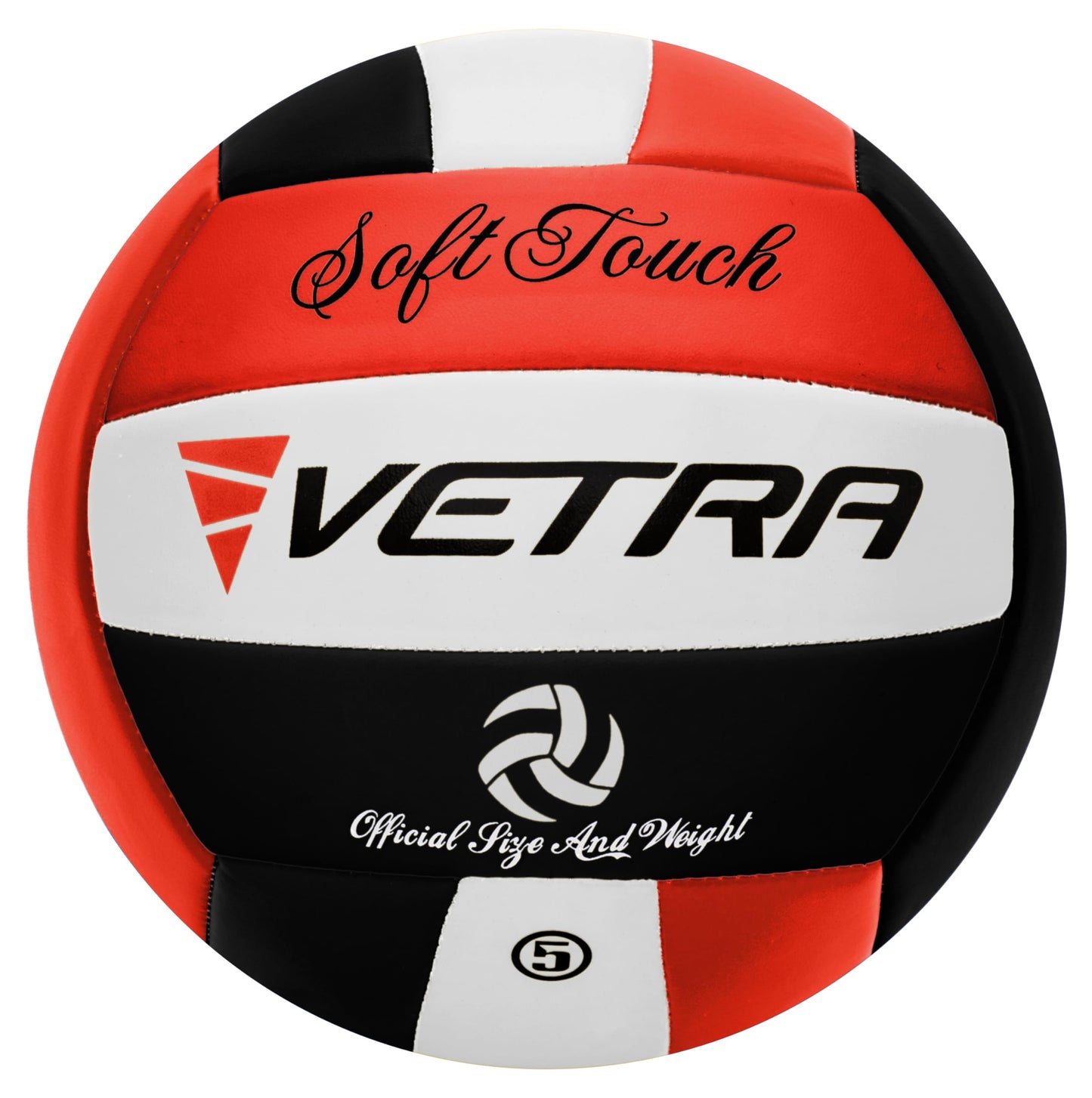 VETRA Premium, Soft Touch Volleyball, Official Size 5, Super Soft Volleyball Training Equipment for Professional & Recreational Use Practice, Sports & Outdoor, Women & Men WN420