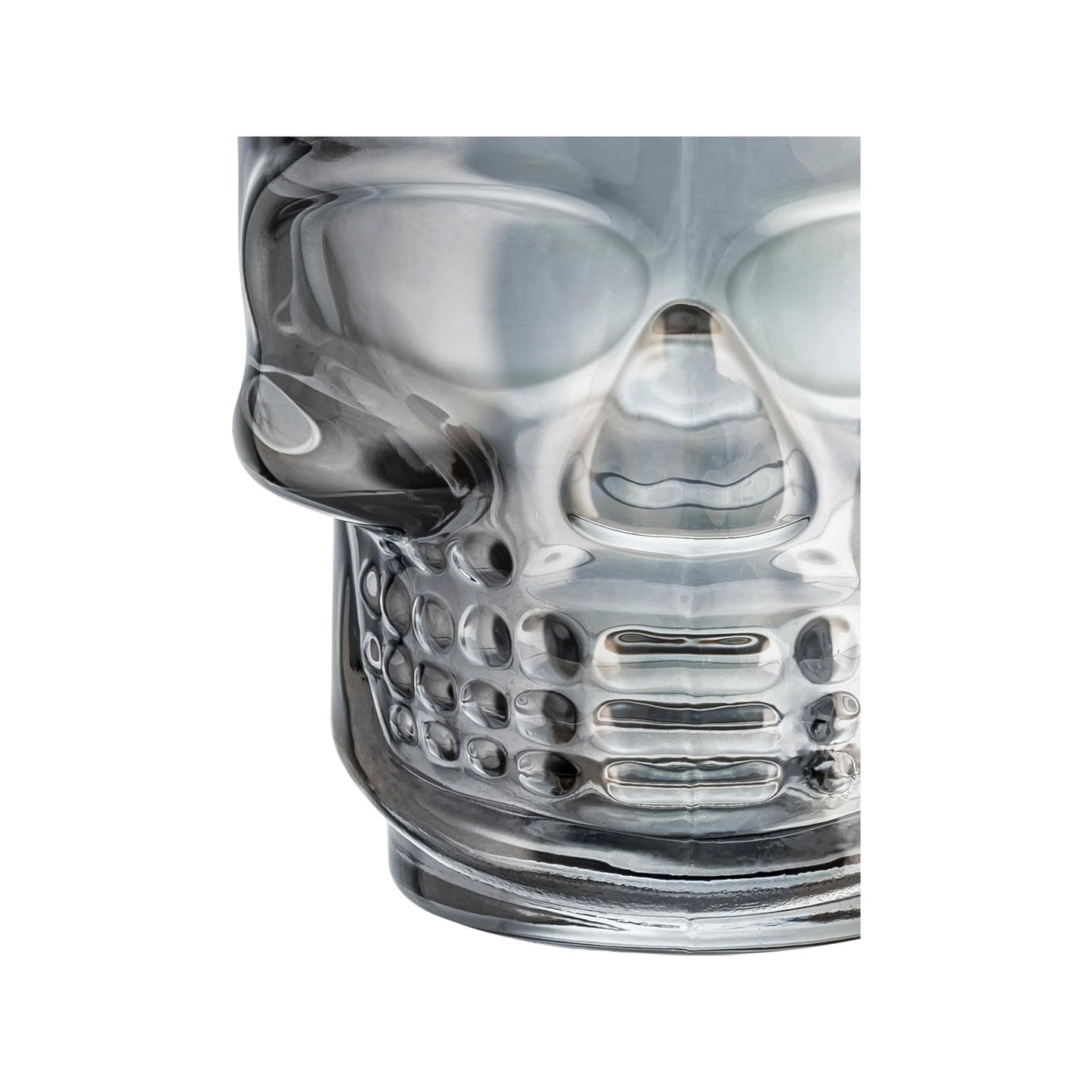 Set of 6 Skull Shot Glasses – 1.75 oz Glass Novelty Drinkware for Halloween Parties, Cocktail Bars & Home Decor-3
