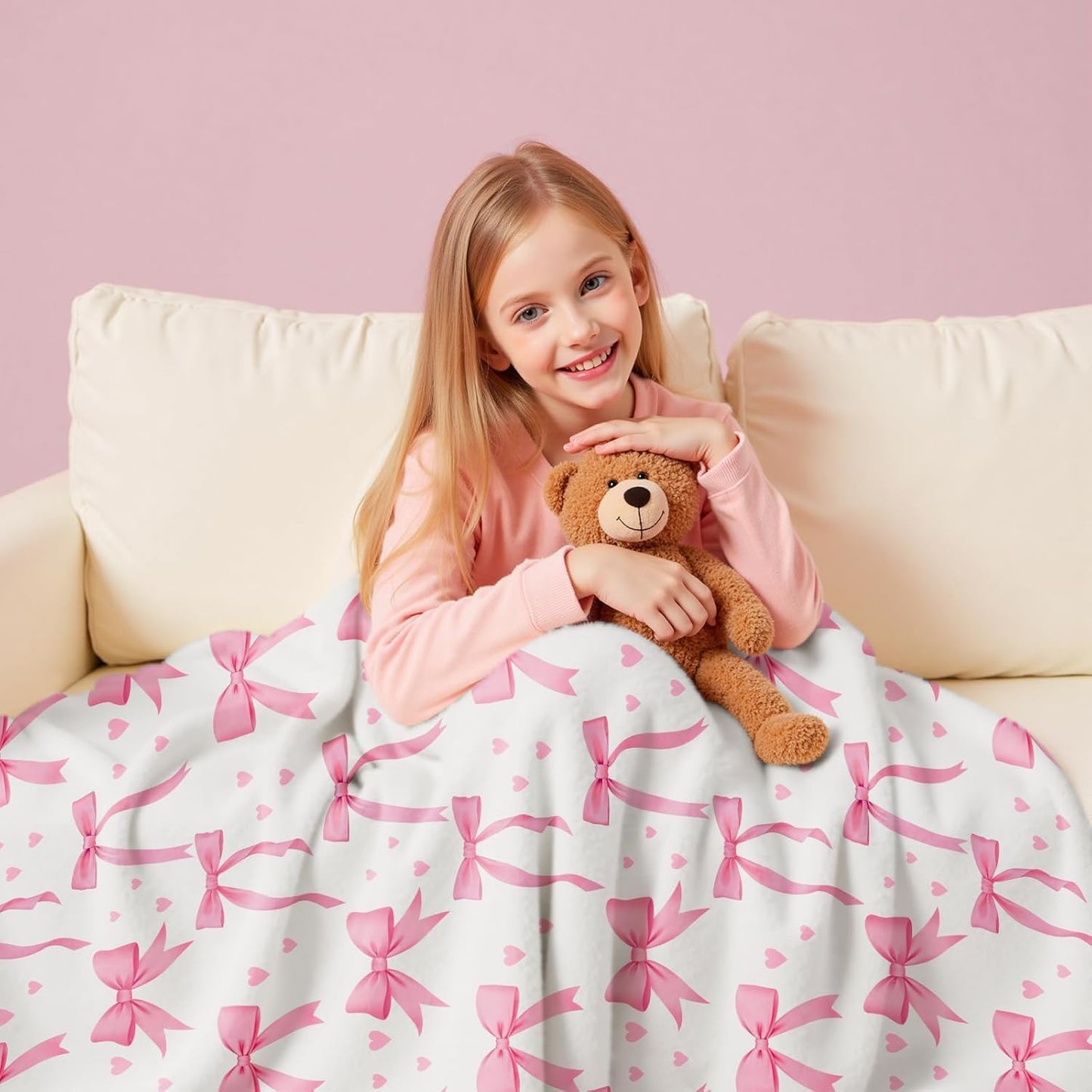 Wajade Unicorn Gifts for Girls - Glow in The Dark Unicorn Blanket Birthday Christmas Decor for Kids Age 3 4 5 6 7 8 9 10 11 12 Years Old Teens Child Toddler Throw Violet 60"x80" BST202