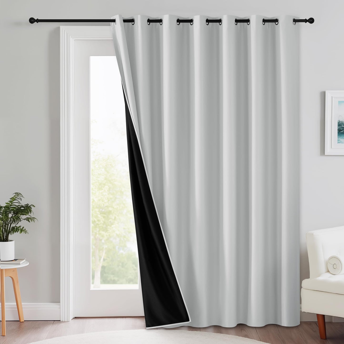 RYB HOME Room Divider Curtains Thermal Insulated Noise Reduce Privacy Window Curtains for Kids Bedroom Nursery Laundry Room Partitions, Wide 150 inches x Long 96 inches, Teal, 1 Panel BST220