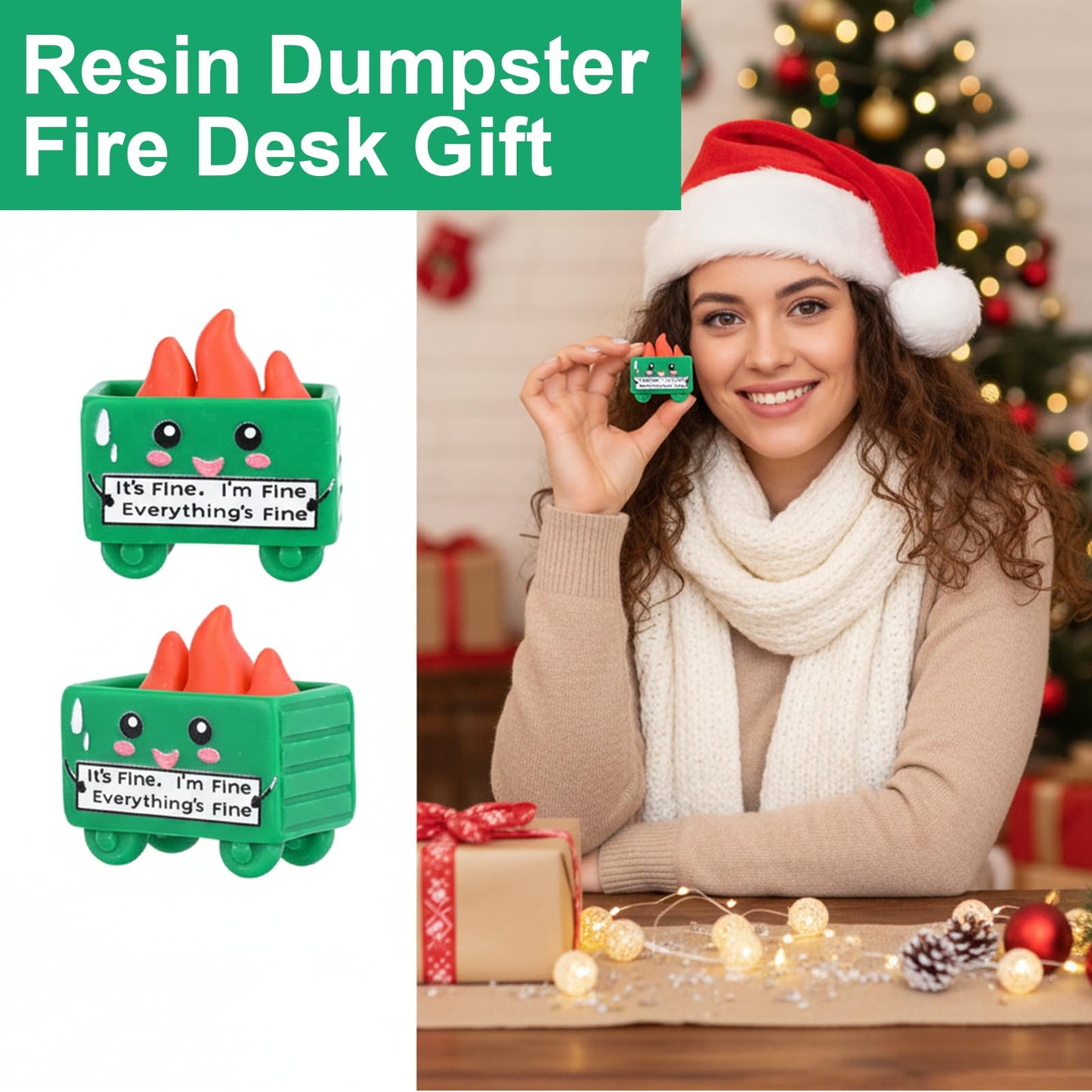30 Set Dumpster Mini Dumpster Desk Accessories Ornament Employee Appreciation Gifts Resin Trash Shape Funny Office Gifts Fire Desk Decor for Support Graduation Teacher BST220