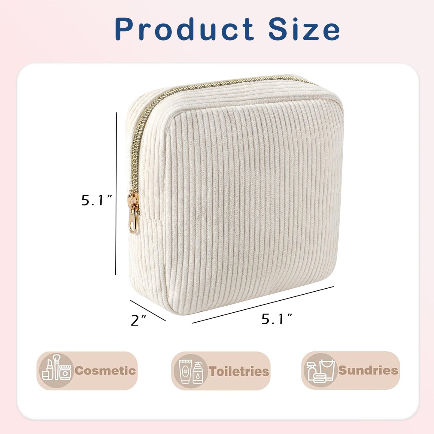 uekeboag Cute Small Corduroy Zipper Makeup Bag, Mini Coquette Aesthetic Pouch with Bear Pattern for for Purse,Key Pocket Lipstick Bag Card Holder Data Cable Organizer (12Hot Pink) BST220