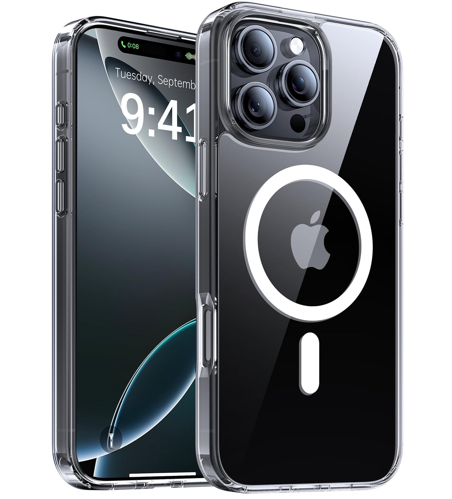 Magnetic for iPhone 17 Pro Max Case,[Anti-Slip][Compatible with MagSafe][Military Grade Drop Protection] Shockproof Protective Translucent Phone Case for iPhone 17 Pro Max Case,Wine Red WN420