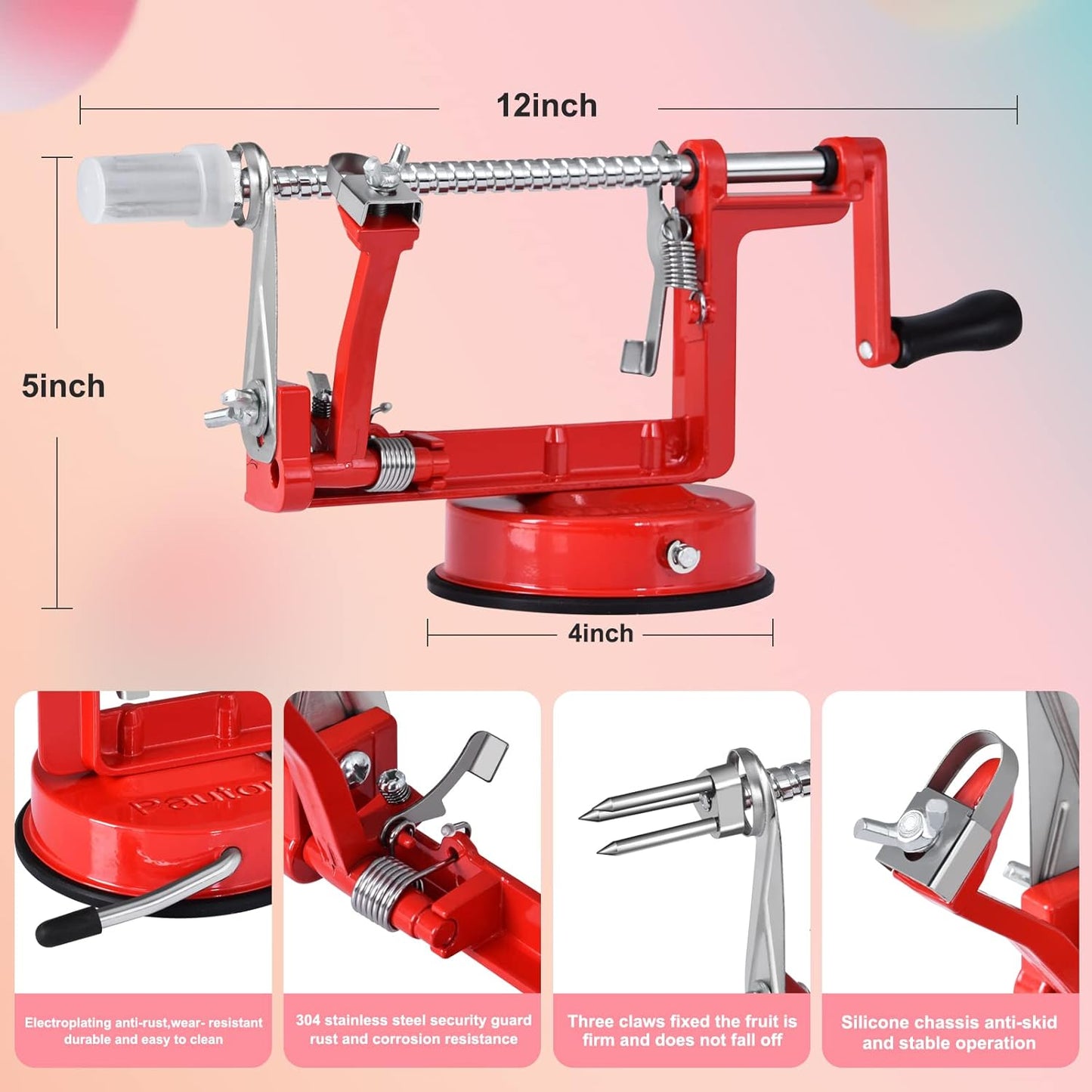 Apple Peeler, Slicer Corer Potato Peelers 3 In 1 16