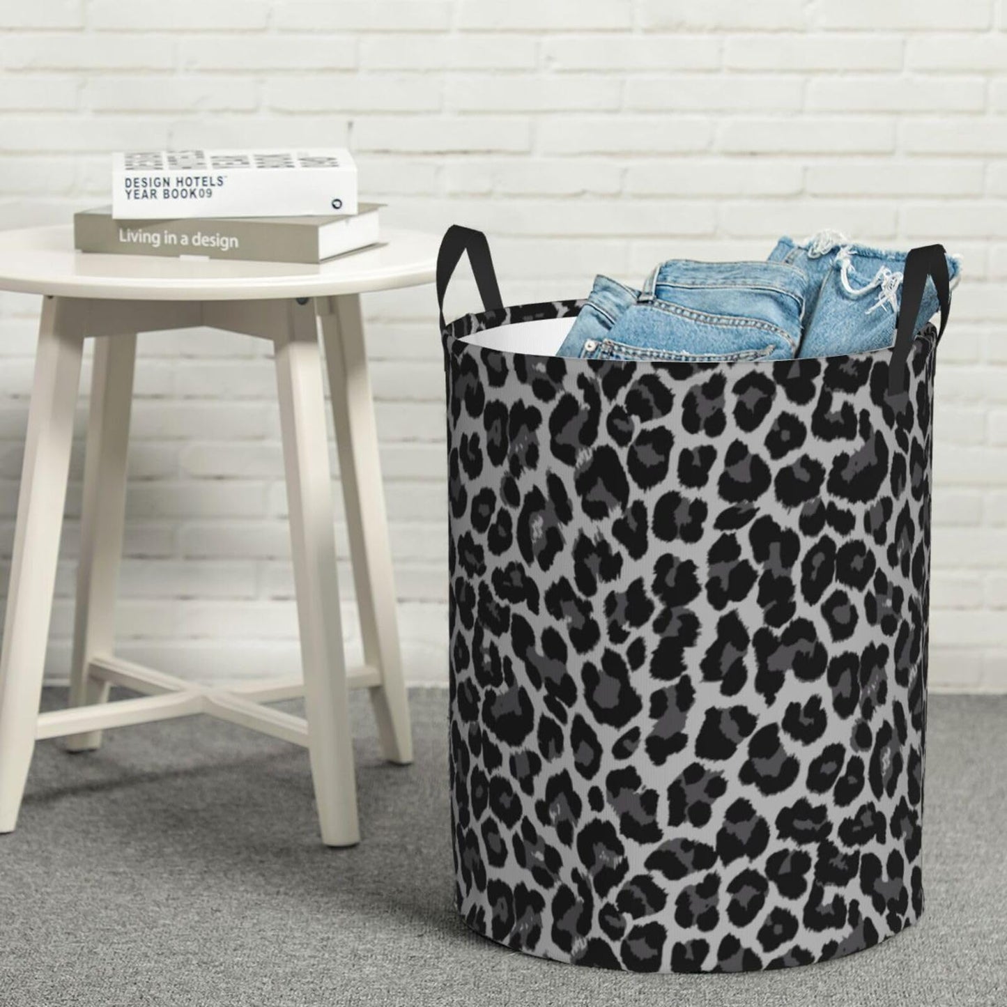 Basketball Round Laundry Hamper Basket Ball Texture Storage Basket Toys Clothes Organizer Bin For Home Bathroom Bedroom Dorm Nursery, 62l BST202