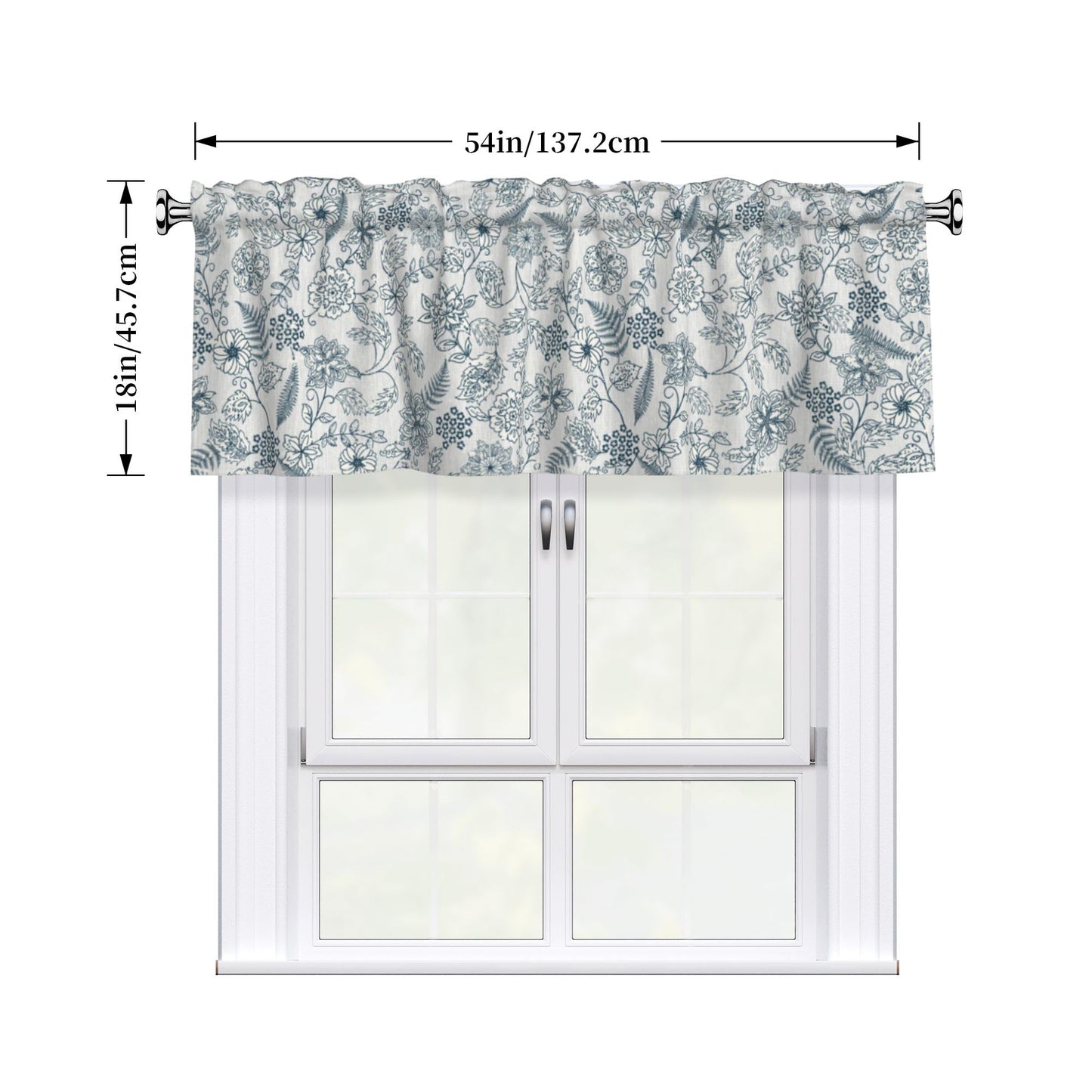 Easter Valances for Windows - Pink Spring Cafe Curtains Floral Bunny Short Curtains for Living Room Bathroom Bedroom Basement BST202