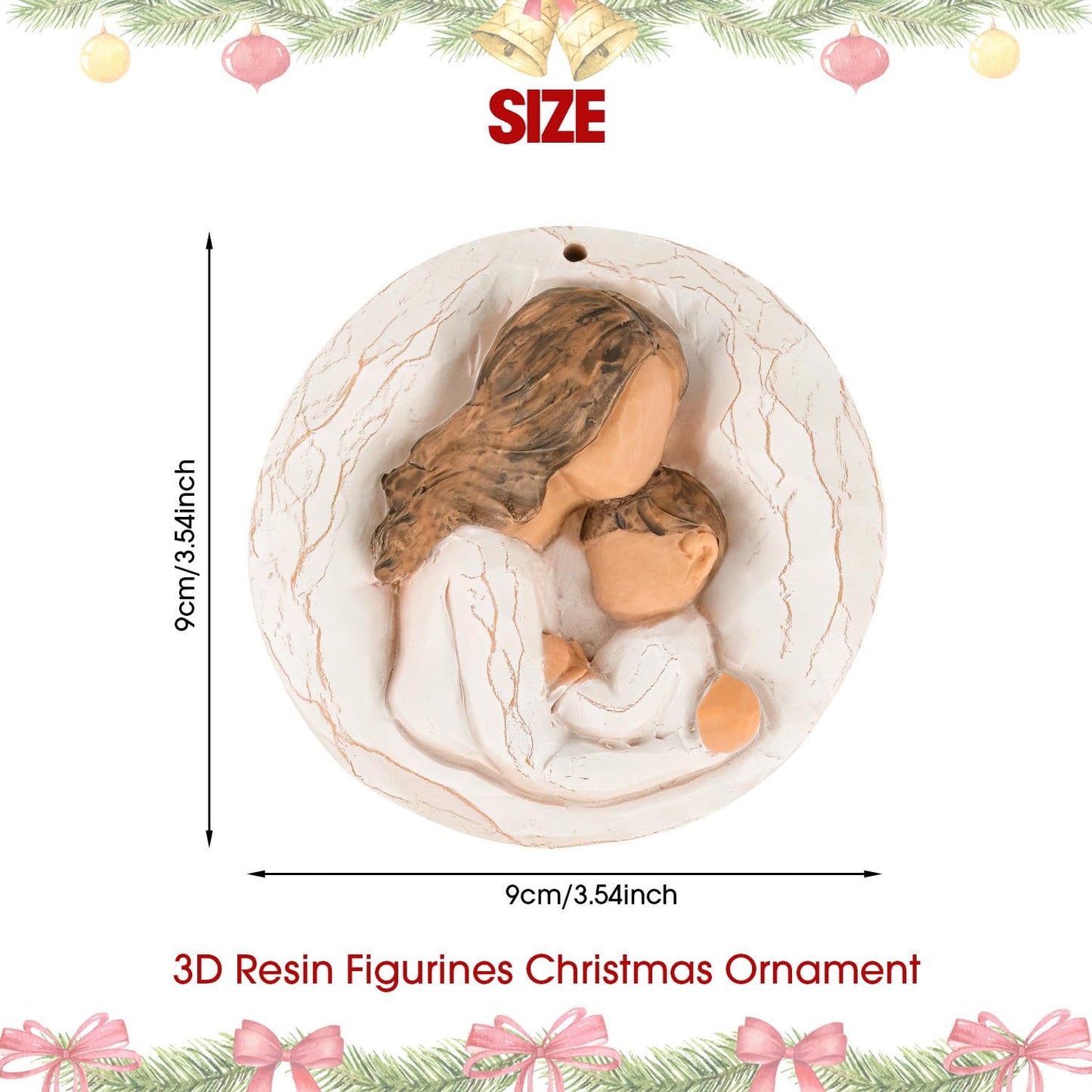 3D Christmas Ornament 2026 Wedding Gifts for Couple - Romantic Our First Christmas Married Engaged Ornament Bridal Shower Gift - Just Married Ornaments for Xmas Tree, Mr and Mrs Gifts for Newlyweds BST326H