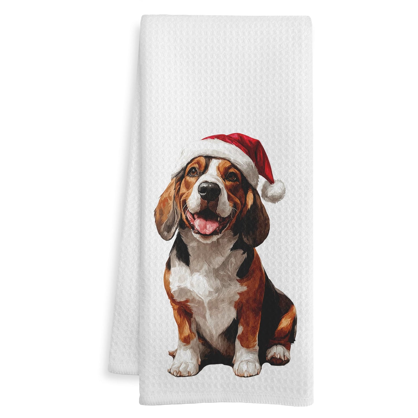 Beagle Gift Kitchen Towels, Beagle Lover Gifts Dish Tea Towel for Kitchen Decor, Funny Western Dog Hand Towels for Bathroom Decor, 16x24 Inch BST326L
