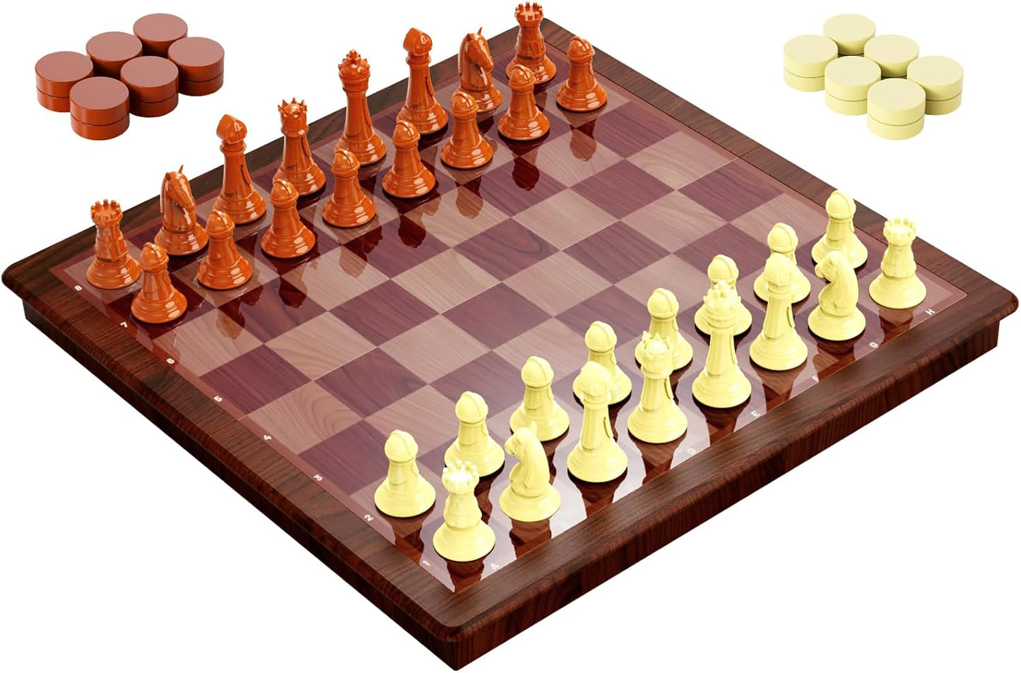 HONGTUO 2 in 1 Magnetic Chess Set 94
