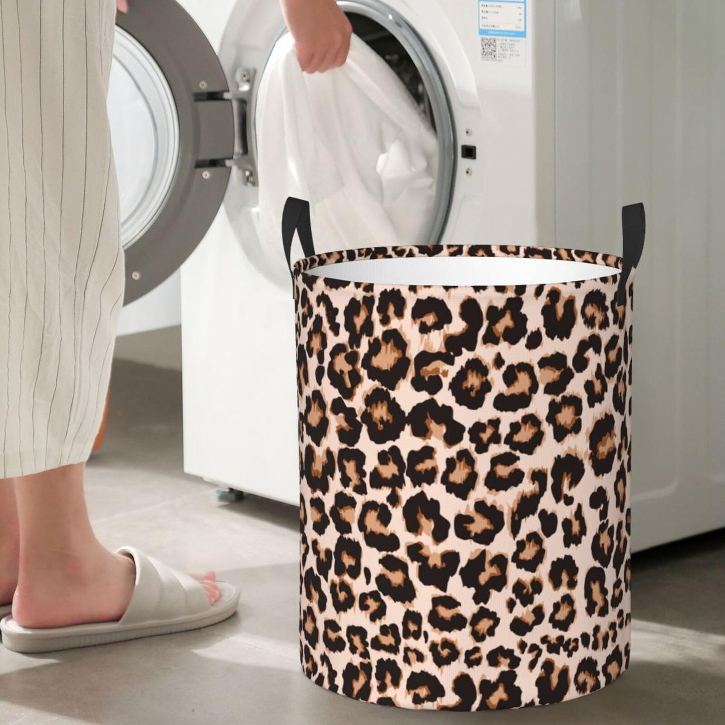 Basketball Round Laundry Hamper Basket Ball Texture Storage Basket Toys Clothes Organizer Bin For Home Bathroom Bedroom Dorm Nursery, 62l BST202