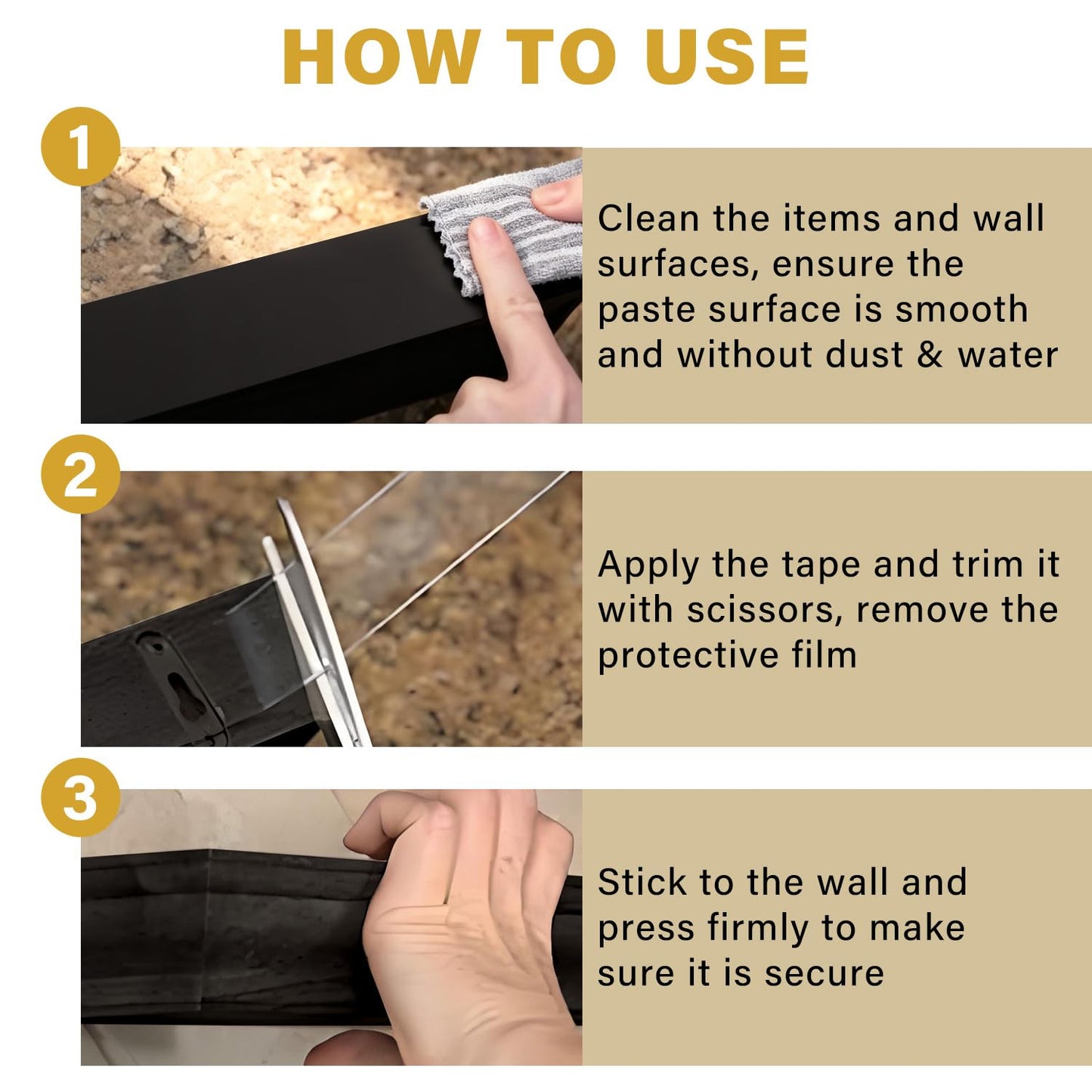 Double Sided Heavy Duty Extra Strong Adhesive Tape -Indoor/Outdoor General Purpose Nano Tape for securing Picture Frames, Carpets. - Reusable and Without Leaving Adhesive Marks (2 Pack) WN420