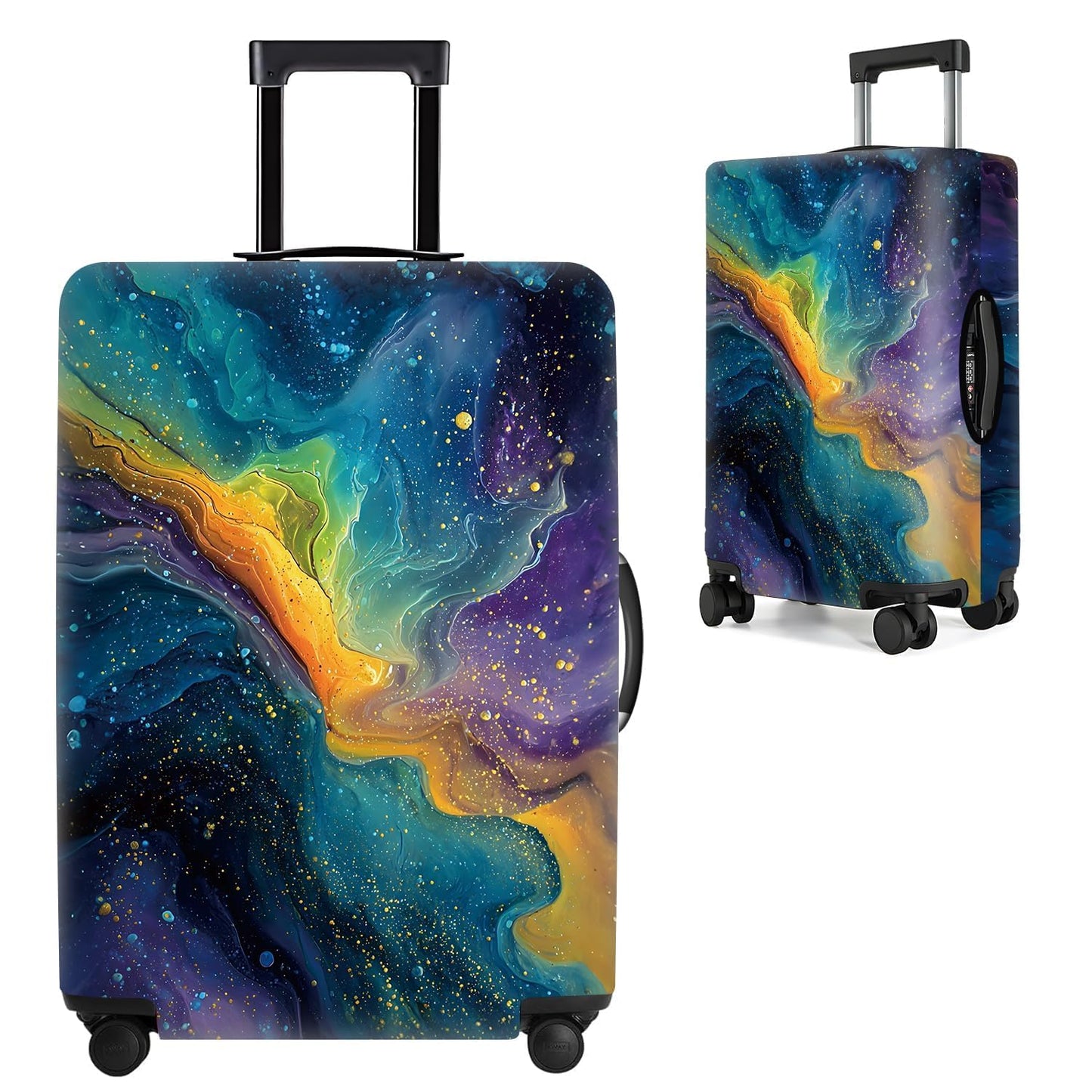 Colorful Abstract Art Luggage Cover – Vibrant Woman Face Design Suitcase Protector – Fits 32 to 34 Inch Travel Luggage,XL BST202