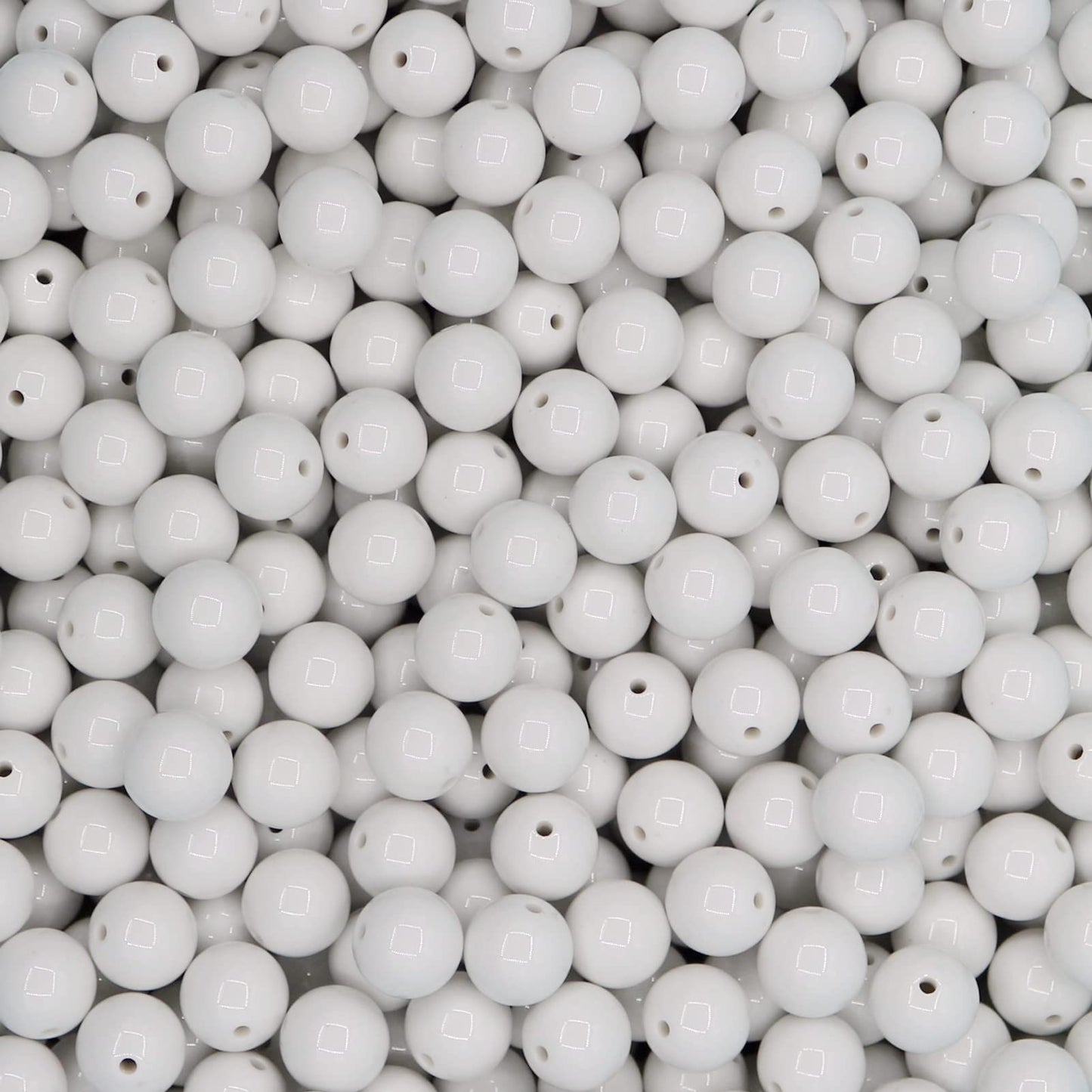 600 Pieces Black Beads for Jewelry Making, Bulk 6mm Colorful Acrylic Beads, Acrylic Round Loose Ball Beads with 1.5mm Hole for Bracelets Necklaces Earring Making Supplies BST220