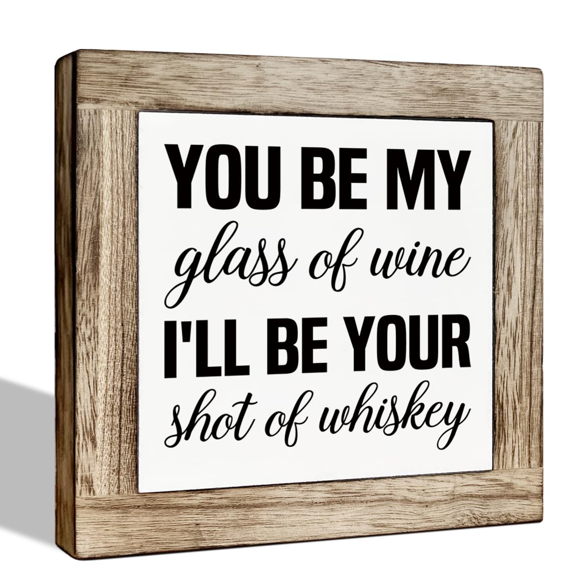 Funny Wooden Coffee Bar Decor Sign, Bar Decorations, in the Morning When Rise Give Me Jesus (and Coffee), Cafe Table Top Shelf Accessories, Cafe Signs Decor 5.9x5.9 Inches BST202