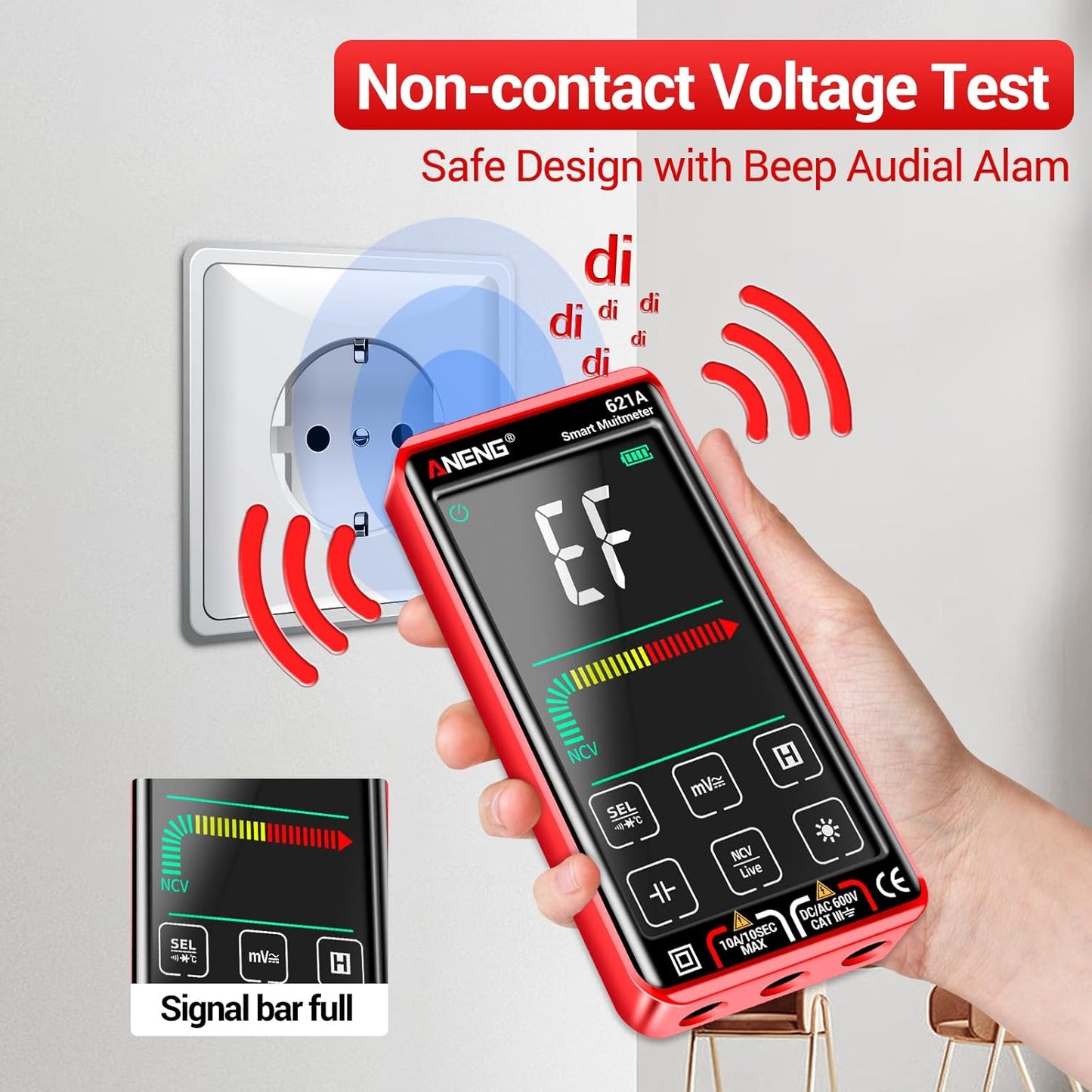 ANENG Digital Multimeter Tester Smart Touch TRMS 88