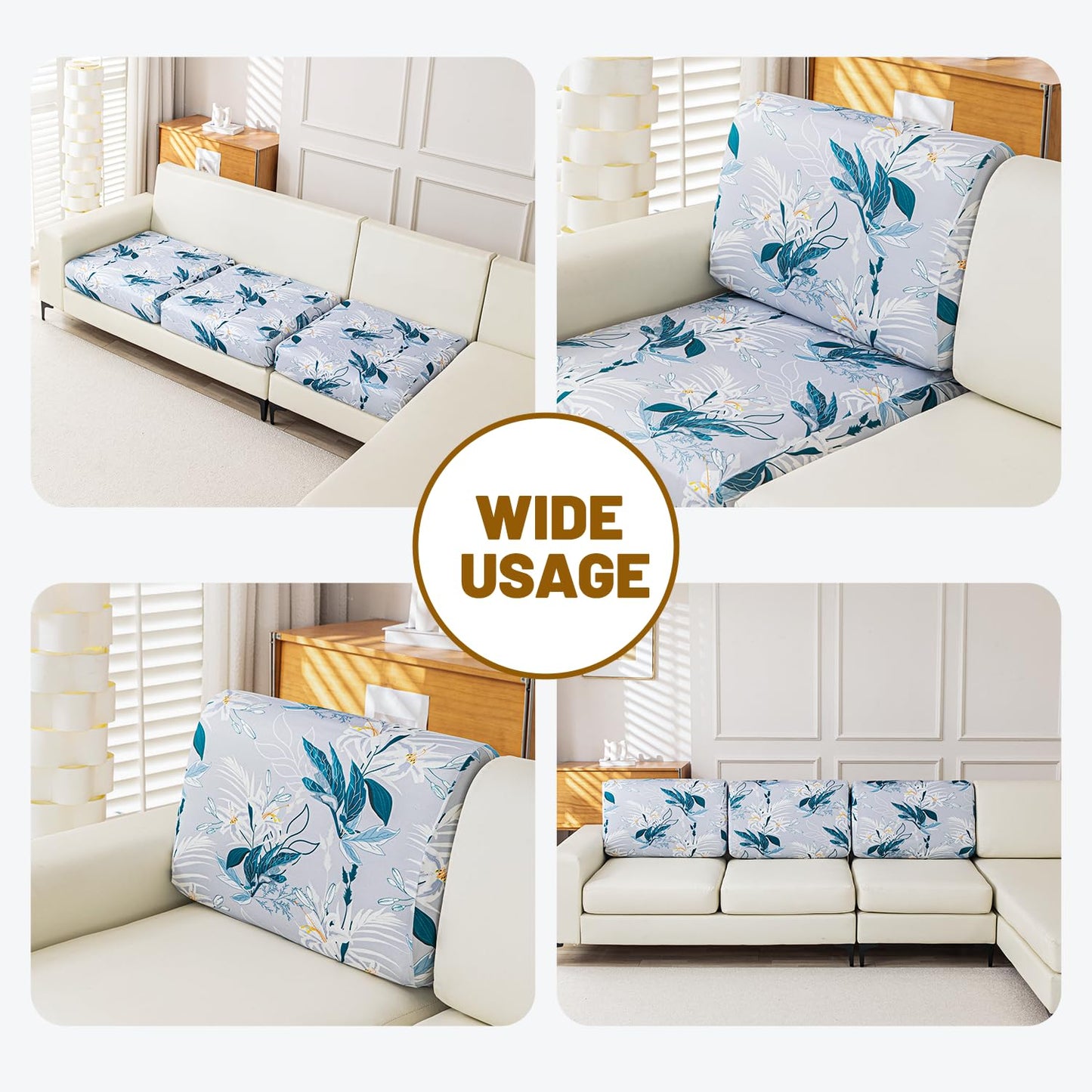 Stretch Couch Cushion Covers for Individual Sofa Seat Cushion,Washable Slipcover for Chair Loveseat Sofa,Furniture Protector Cushion Sofa Cover(Backrest or Seat) BST326H