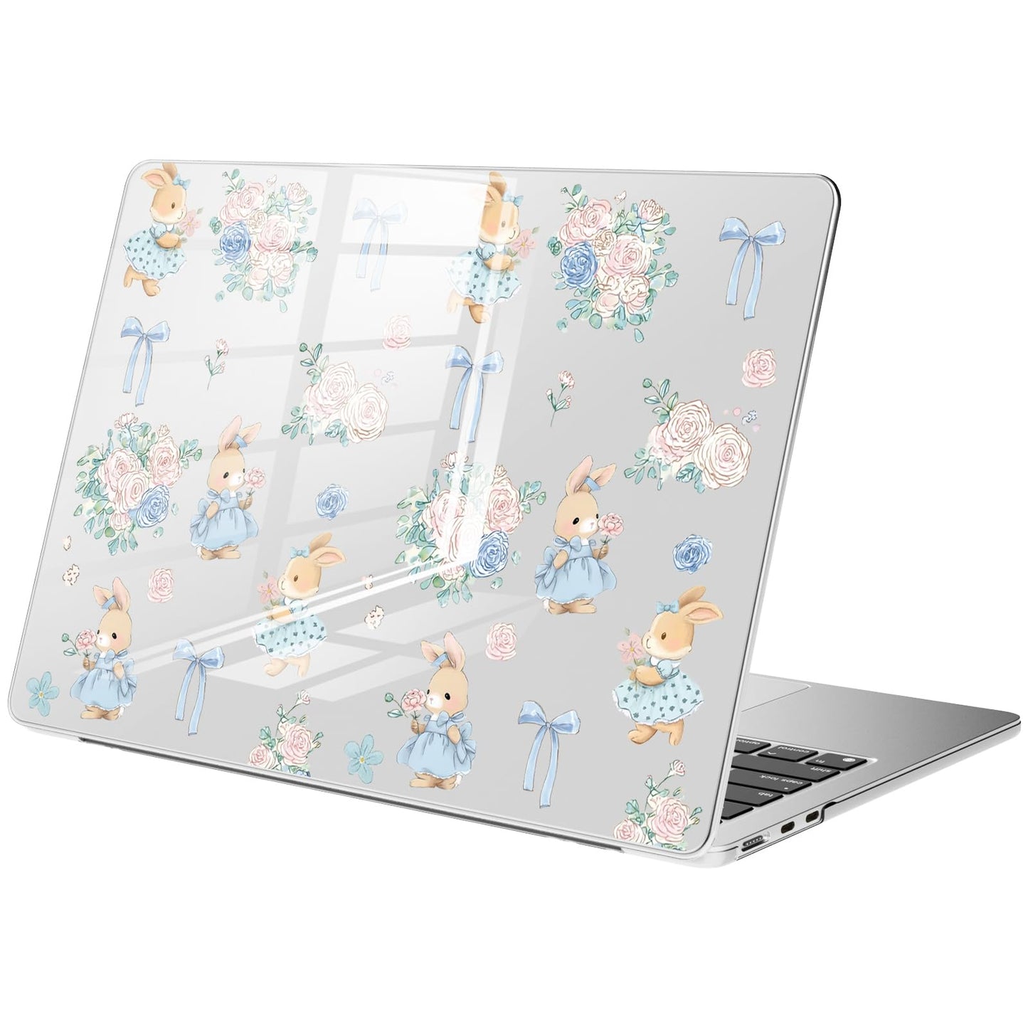 Compatible with MacBook Air 15 inch Case M5 M4 M3 M2 2026-2023 Release A3448 A3241 A3114 A2941, Cute White Polka Dot Protective Hard Shell Clear Black Cover for Mac Air 15.3 inch WN420