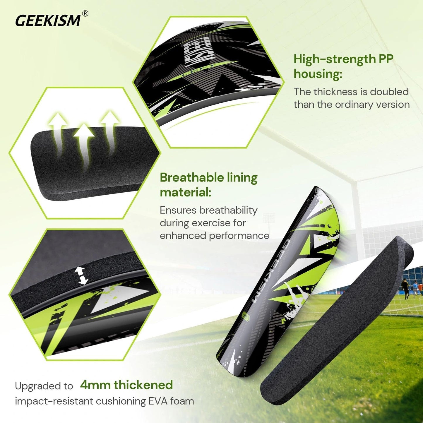Soccer Shin Guards for Youth Kids Toddler - Soccer Shin Pads for Teens & Men, Protective Football Gear for 3-16 Years Boys Girls & Adult, World Cup Lightweight Soccer Equipment WN420