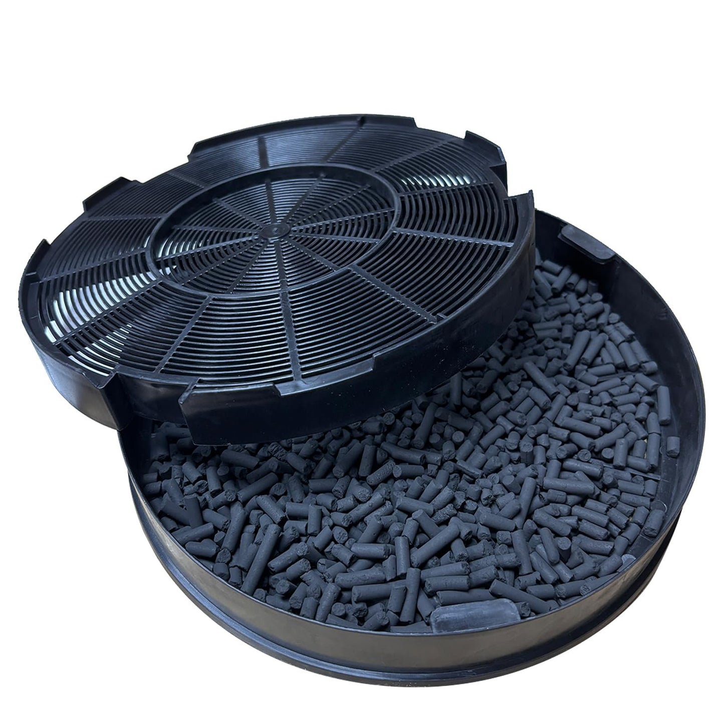 2 Pack WB02X24872 Range Vent Hood Grease Filter & 2 Pack JXCF72 WB02X24842 Charcoal Filter Compatible with GE Range Hoods JVW5301EJ1ES, JVW5301SJ1SS, JVW5301BJ1TS, JVW5301FJ1DS, JVW5301EJ2ES BST220