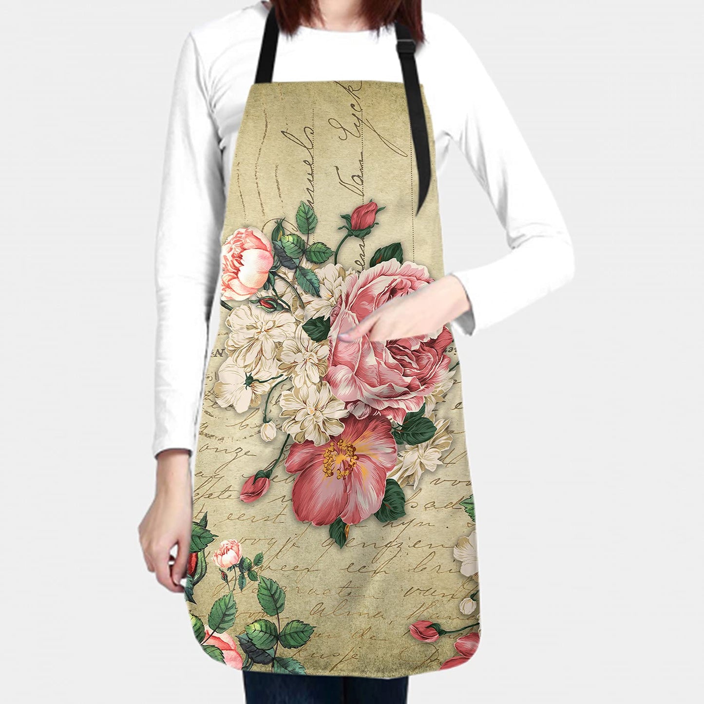 Giwawa Unisex Adult Apron Waterproof Stain Resistant Kitchen Cooking Apron with 2 Pockets for BBQ Grill Painting BST326H