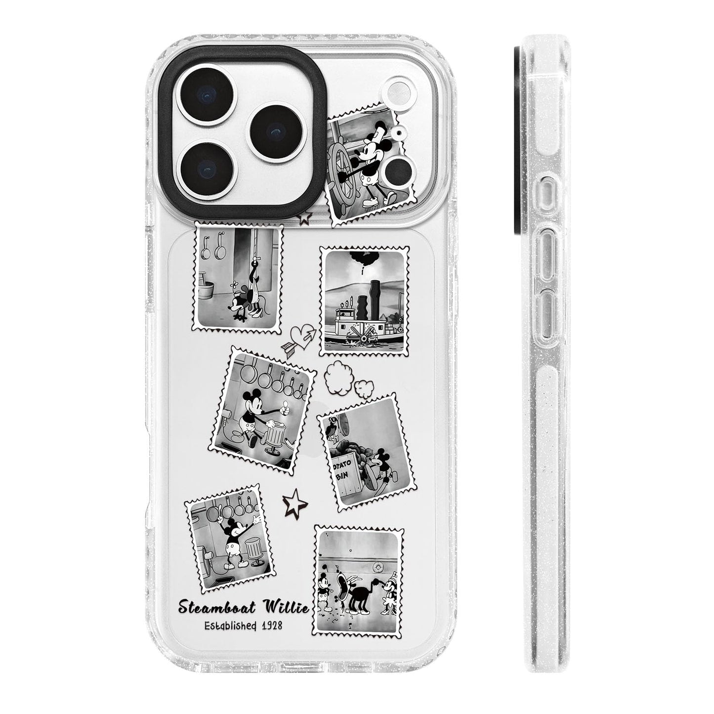 for iPhone 16 Pro Case [Military-Grade Drop Protection/Stylish Soft TPU Protective/Camera Protection/for Women & Girls] - Beach Party Collage Pattern with Mermaid WN420