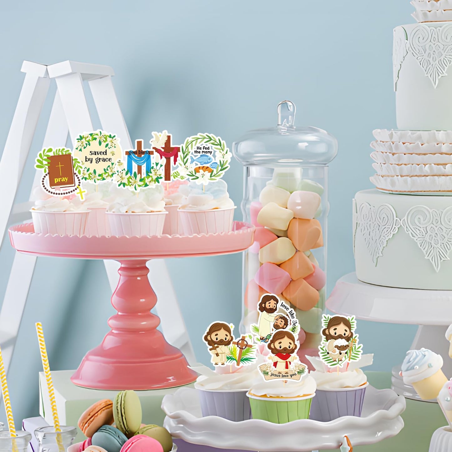 Baseball Birthday Party Decorotions - 24 PCS Ice Cream Drip Baseball Theme Cupcake Toppers, Boys Girls Sports Birthday Party Decorotions Supplies BST326L