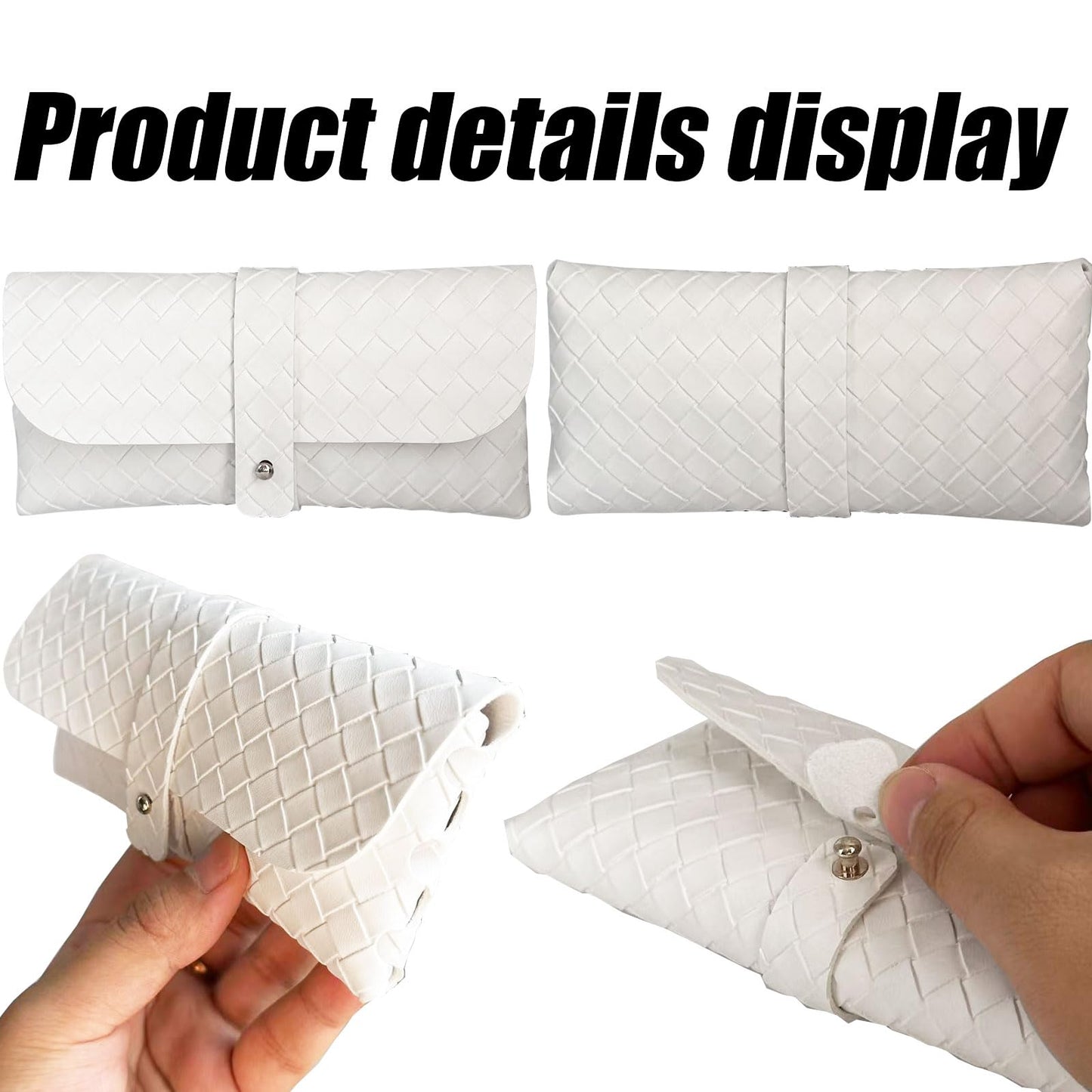 Glasses storage bag Travel sunglasses myopia glasses storage bag Fashion leather storage bag WN420