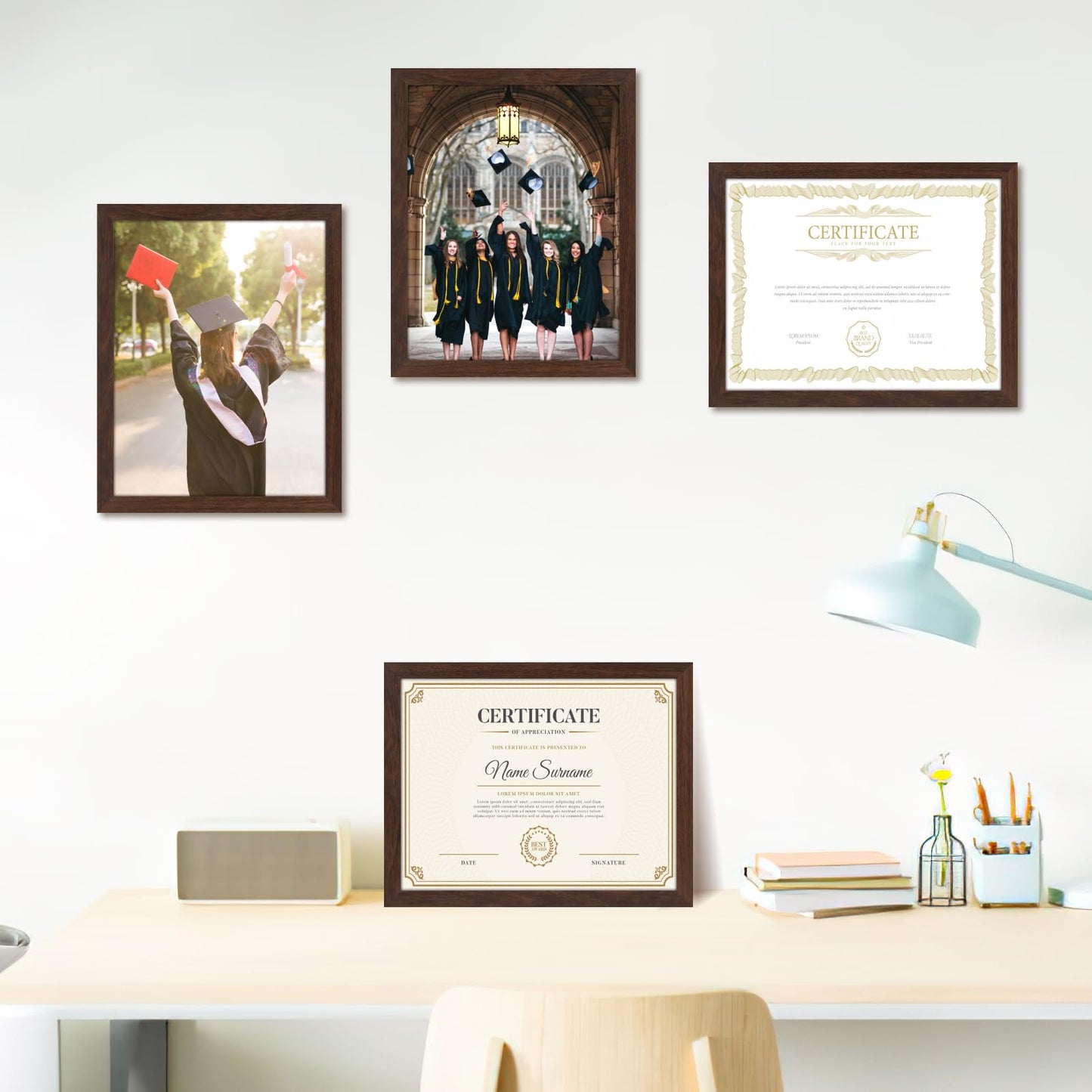 CRUGLA 8.5x11 Picture Frame Set of 11 N26
