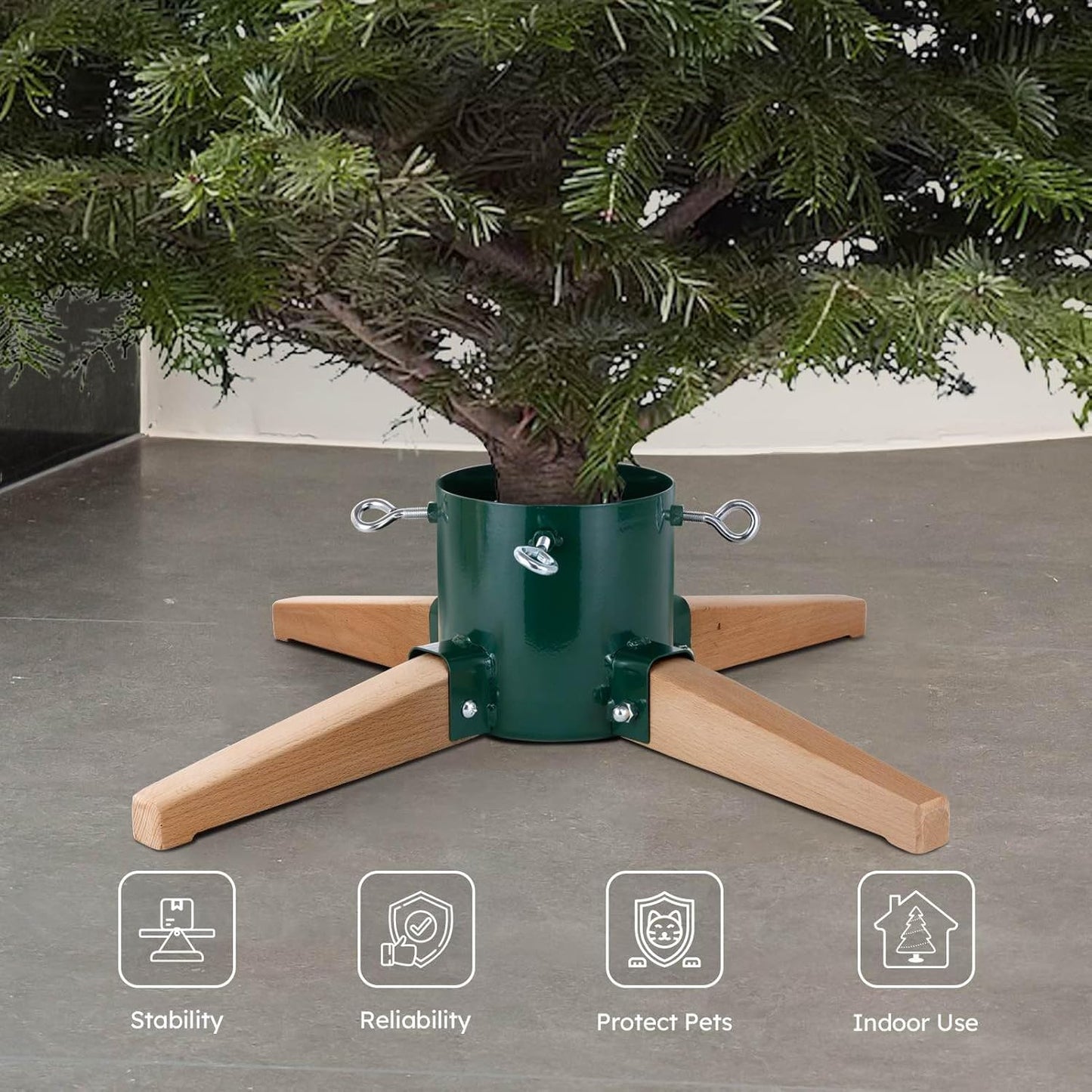 HarcoHome Christmas Tree Stand for Live Tree 8ft 99