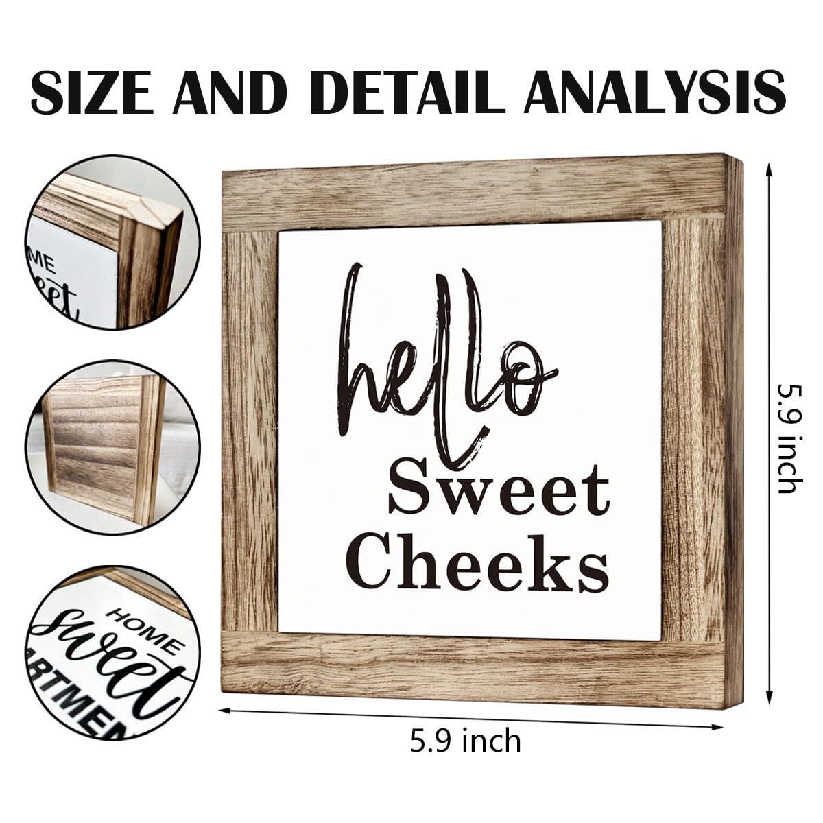 Bathroom Decor, Funny Bathroom Decor, Flush the Toilet This is Not Show and Tell, Wooden Box Signs for Home Decor, Bathroom Decor Tabletop, Kids Bathroom Rules Sign Decor, Bathroom Box Sign B6-71 BST202