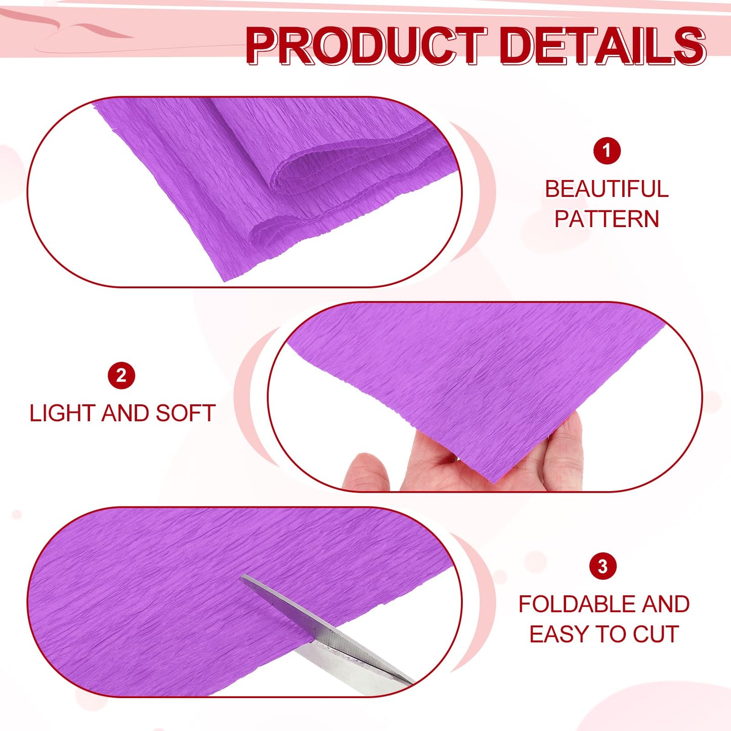 MECCANIXITY Crepe Paper Roll 7.5ft Long 20 Inch Wide for Wedding Ceremony Various Large Festivals Decoration, Light Champagne BST326L