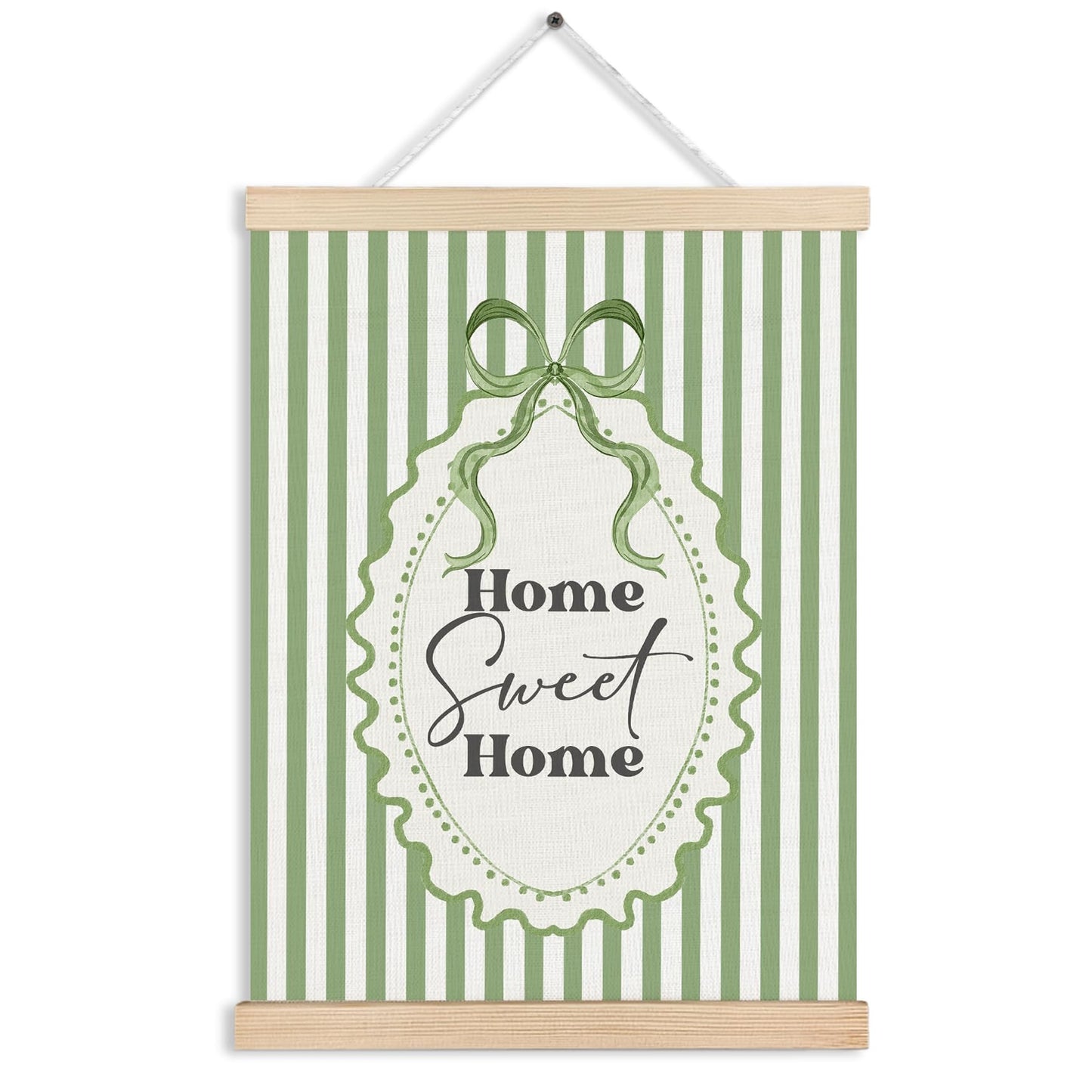 As For Me and My House Wall Decor, Eucalyptus Christian Canvas Poster Hanger Frames, Christian Joshua 24:15 Bible Verses Scripture Wall Decor Prints for Home Bedroom Living Room,12x16 Inch BST202