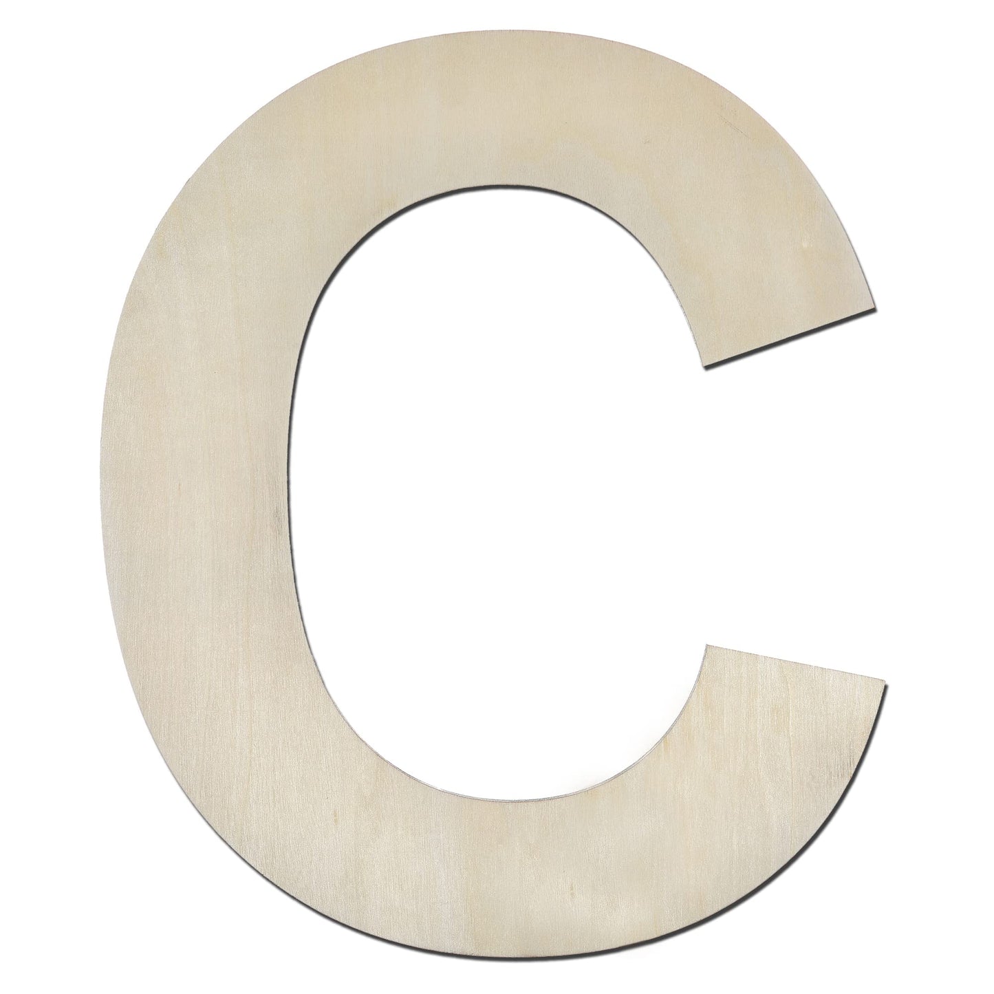 12 Inch Wooden Letter X, 1/4 Inch Thick Large Unfinished Wood Letter for Home Wall Decor, DIY Crafts BST220