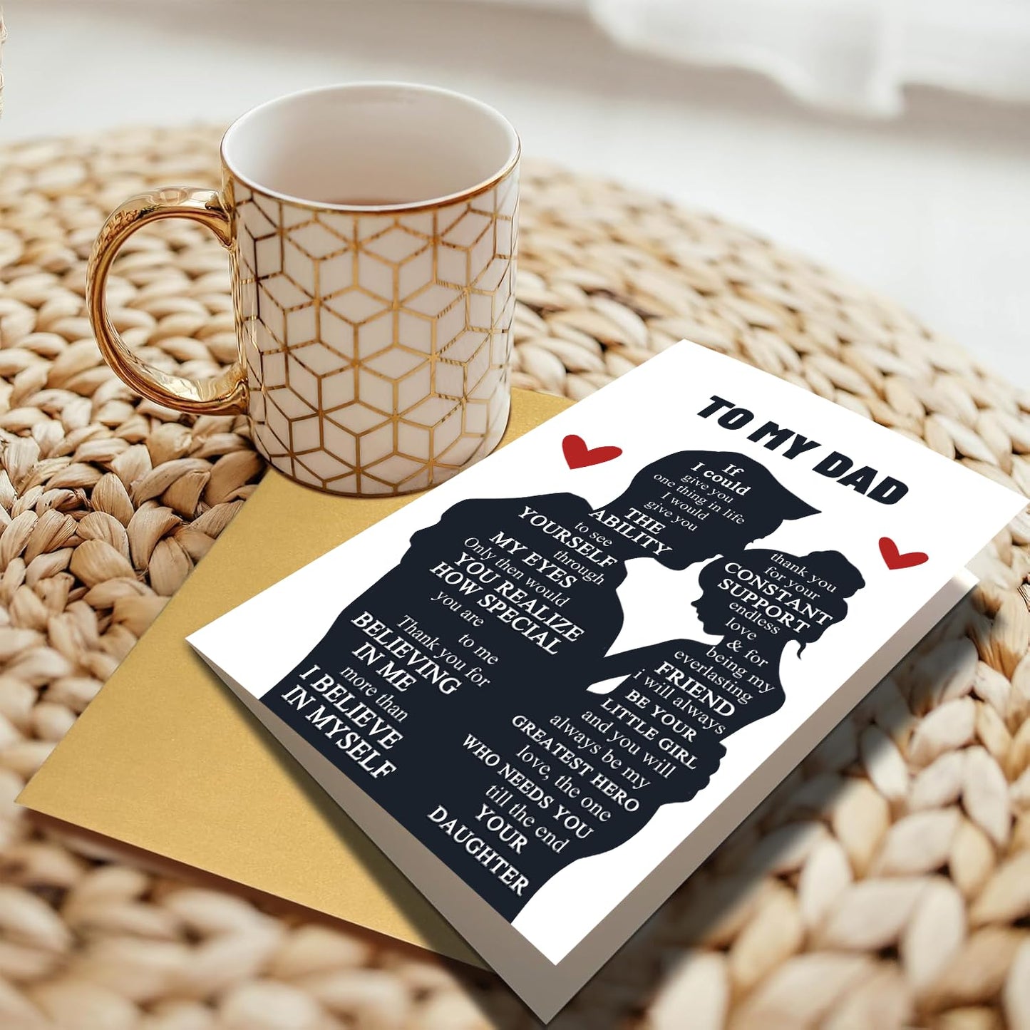 Funny Fathers Day Card for Dad Stepdad Bonus Dad Husband Grandpa, Humorous Happy Father's Day Card Gift from Son Daughter Grandson Granddaughter, Unique Fathers Day Card for Him BST202