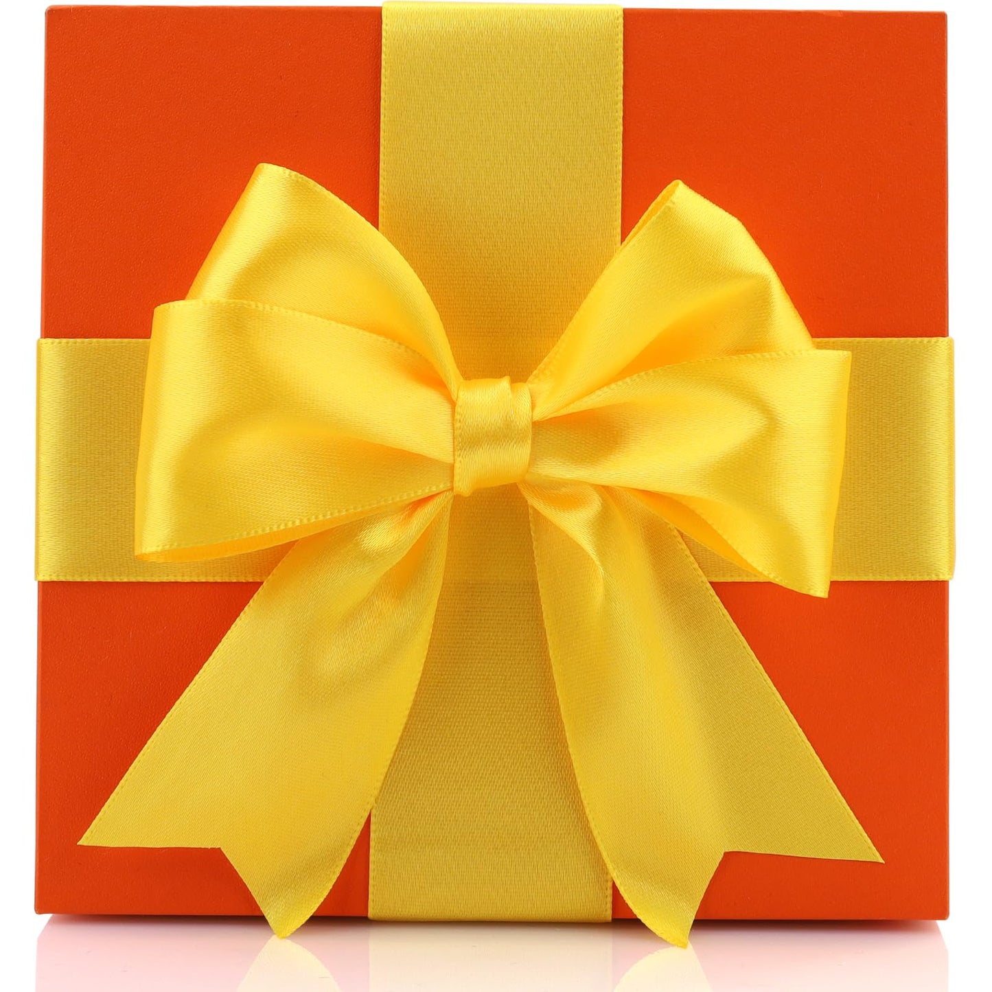 1-1/2 Inch Single Face Polyester Ribbon, 50 Yards Bulk Roll (Orange)–Wrinkle-Resistant Craft Ribbon for Gift Wrapping, Wedding Decor, DIY Projects BST220