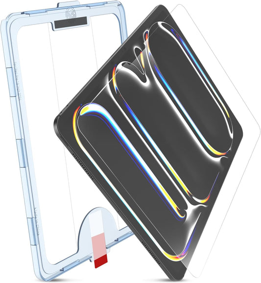 MOBDIK Tempered Glass Screen Protector Compatible with iPad Pro 13 inch M5 2025 / M4 2024 Ultra Clear, Anti Scratch, Case Friendly, EZ Kit 1 Pack WN420