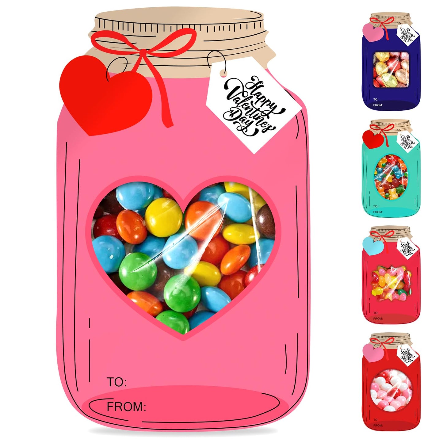 24 Pack Easter Cards for Classroom Exchange - Bubble Gum Machine Design with Round Holders, DIY Bunnies Eggs Chick Candy Cards for School Spring Party Favors, Gifts, Crafts & Rewards (6 Styles) BST326H