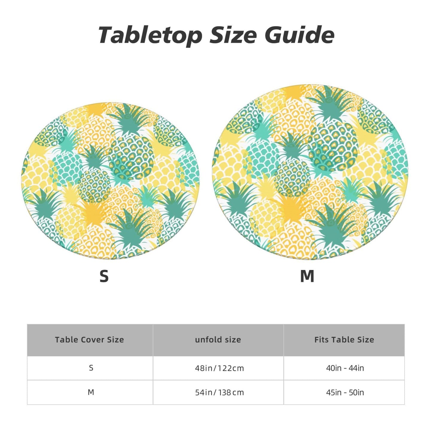 Blue Petal Mandala Pattern Tablecloth with Elastic Edge, Round Table Cover Washable Reusable Bohemian Table Cloths for Kitchen Dining Party, Medium (Fits 45-50 in) BST202