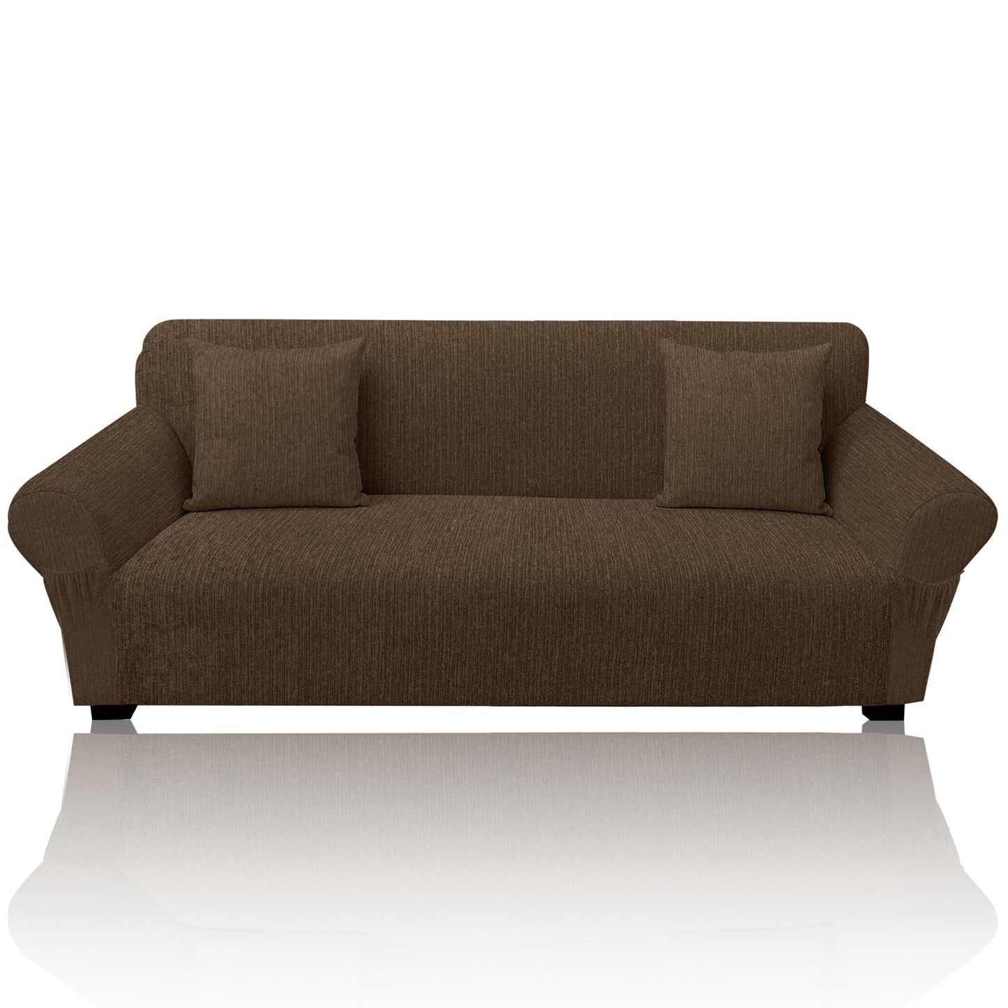 Sofa Slipcover with 2 Pillow Cover for 3 Cushion Couch, Non Slip Furniture Protector with Elastic Bottom, Washable Sofa Cover for Kids, Pets (Sofa, Navy) BST326H
