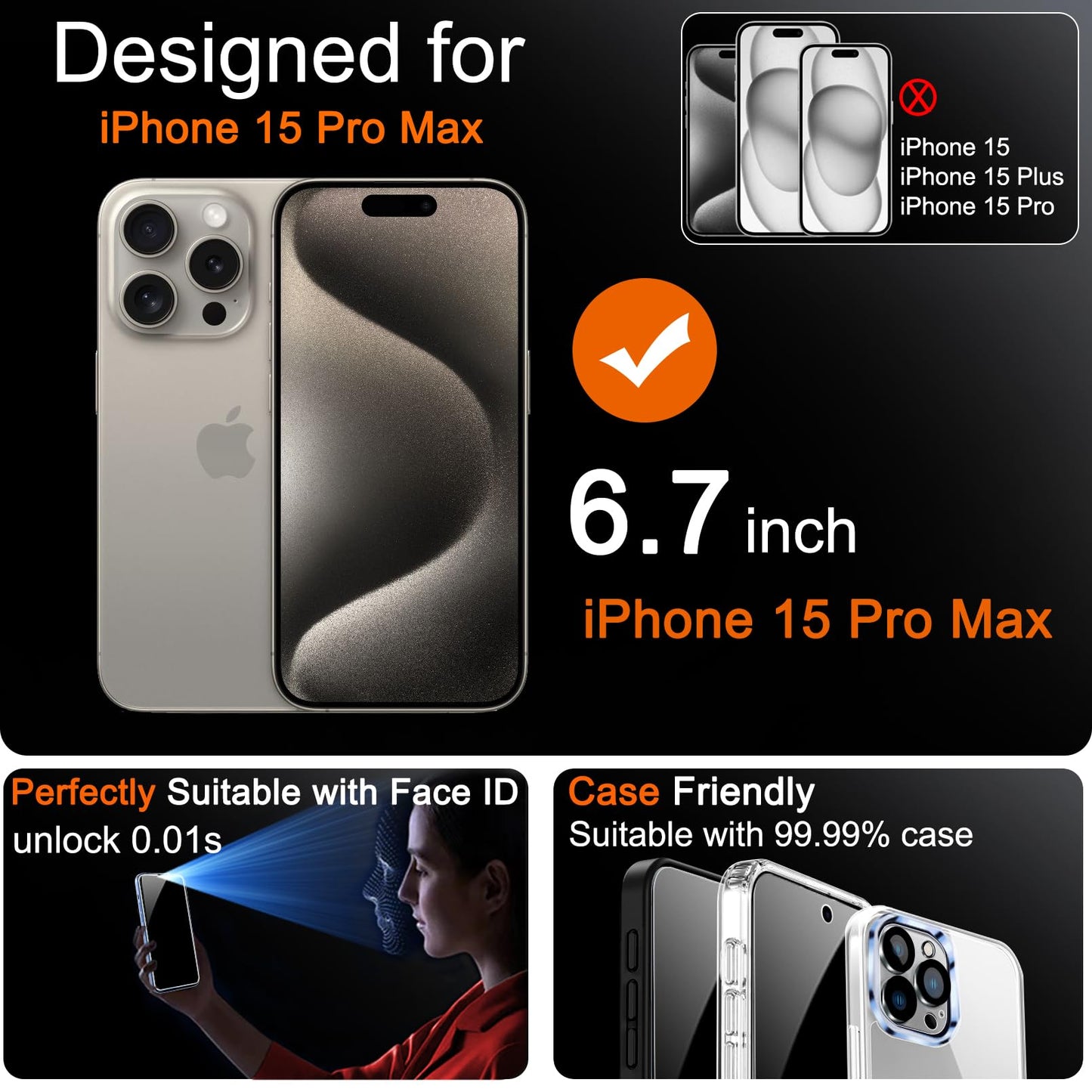 Milomdoi 6 in 1 Privacy Screen Protector for Samsung Galaxy Z Fold 7, 2 Pack Inside Anti-Spy Film with 2Pack Front Tempered Glass + 2 Pacs Camera Lens Protector Accessories WN420