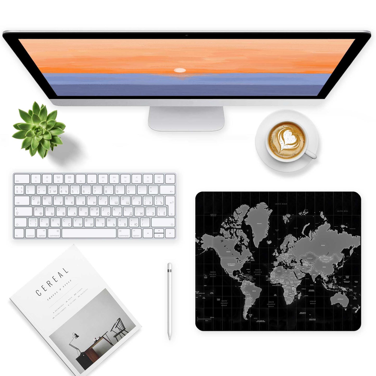 Square Mouse Pad with Non-Slip Rubber Base,Washable Square Cloth Mousepad, Non-Slip Rubber Base for Wireless Mouse for Computers, Laptop, Gaming, Office & Home WN420
