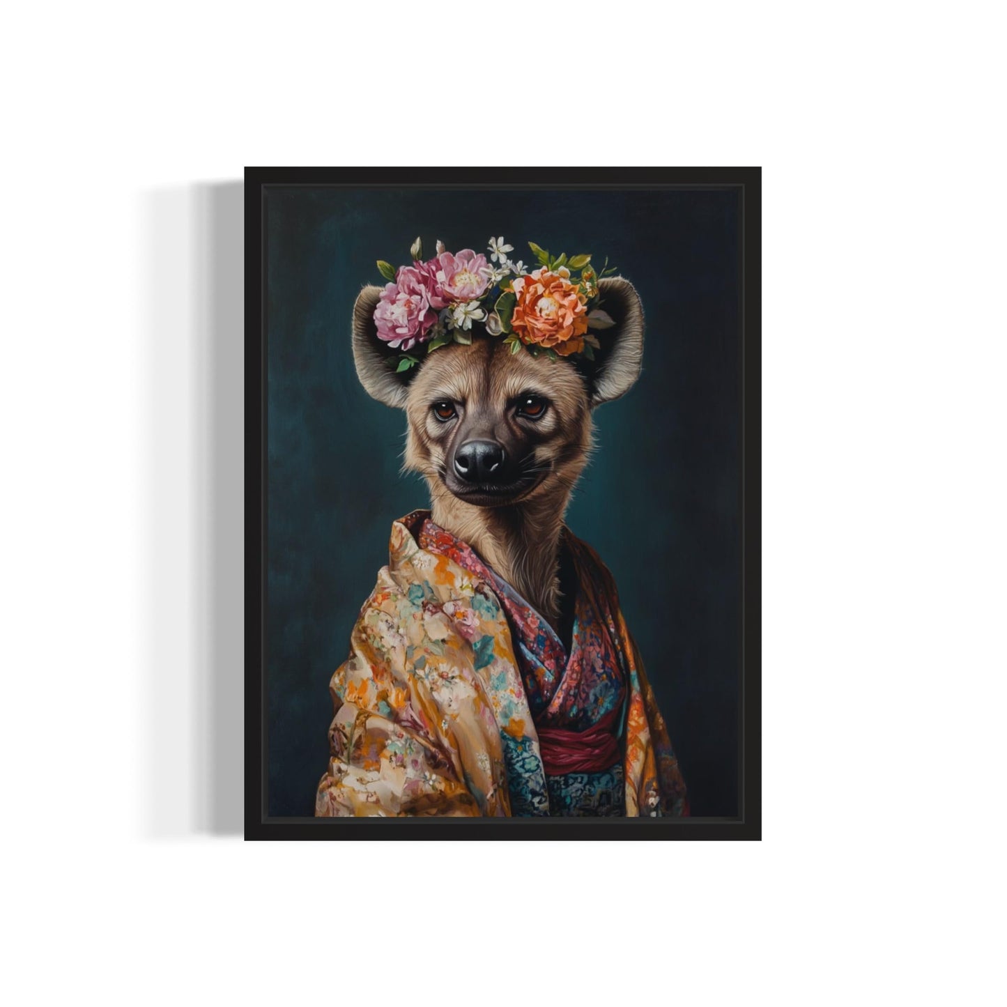 Moose Flower Head Unframed Wall Art Print Poster, Kimono Bathroom Dressing Room Decor Posters Prints for Restroom Home Picture Painting Artwork Gallery 7 (Moose, 16 x 20 inches, Unframed) BST220