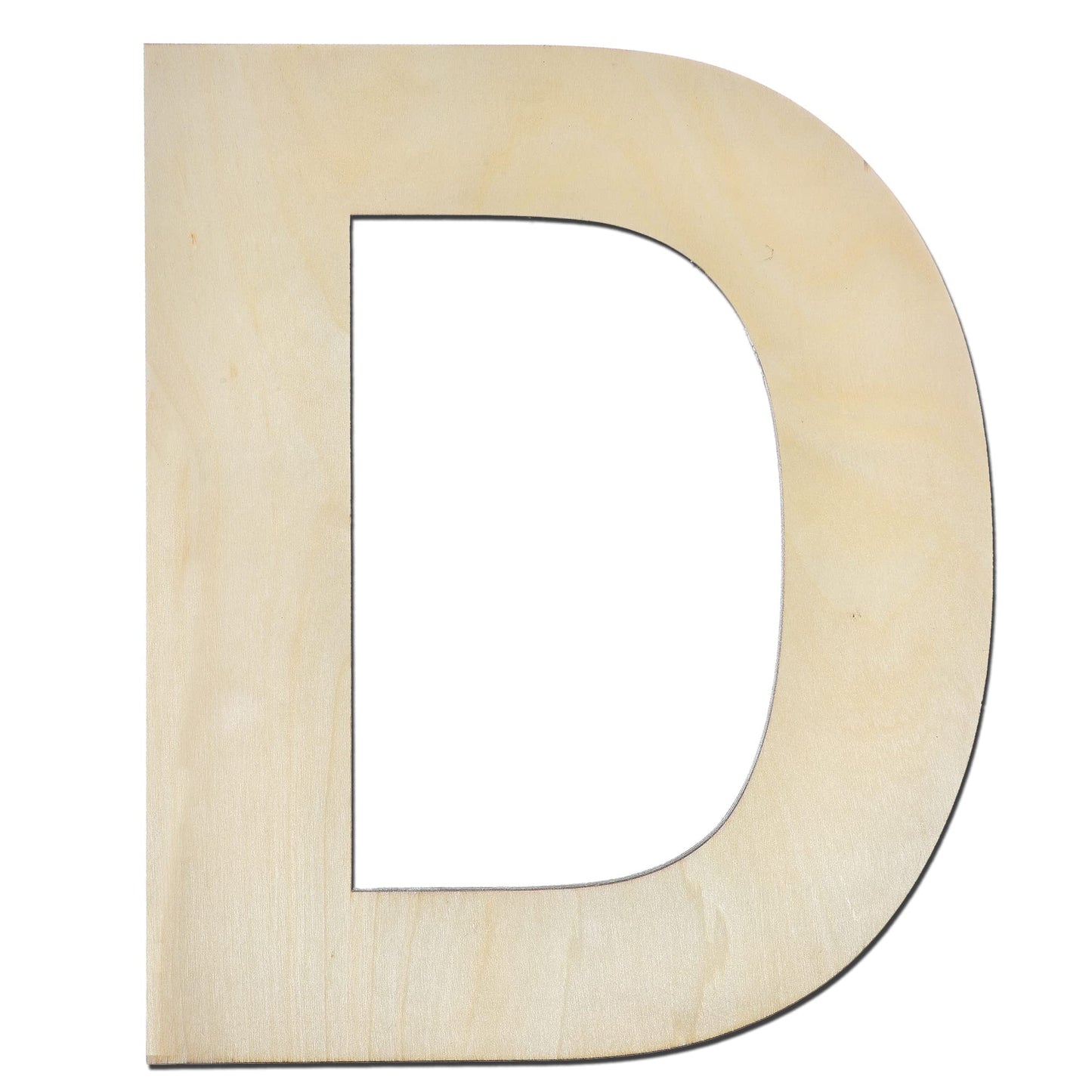 12 Inch Wooden Letter X, 1/4 Inch Thick Large Unfinished Wood Letter for Home Wall Decor, DIY Crafts BST220
