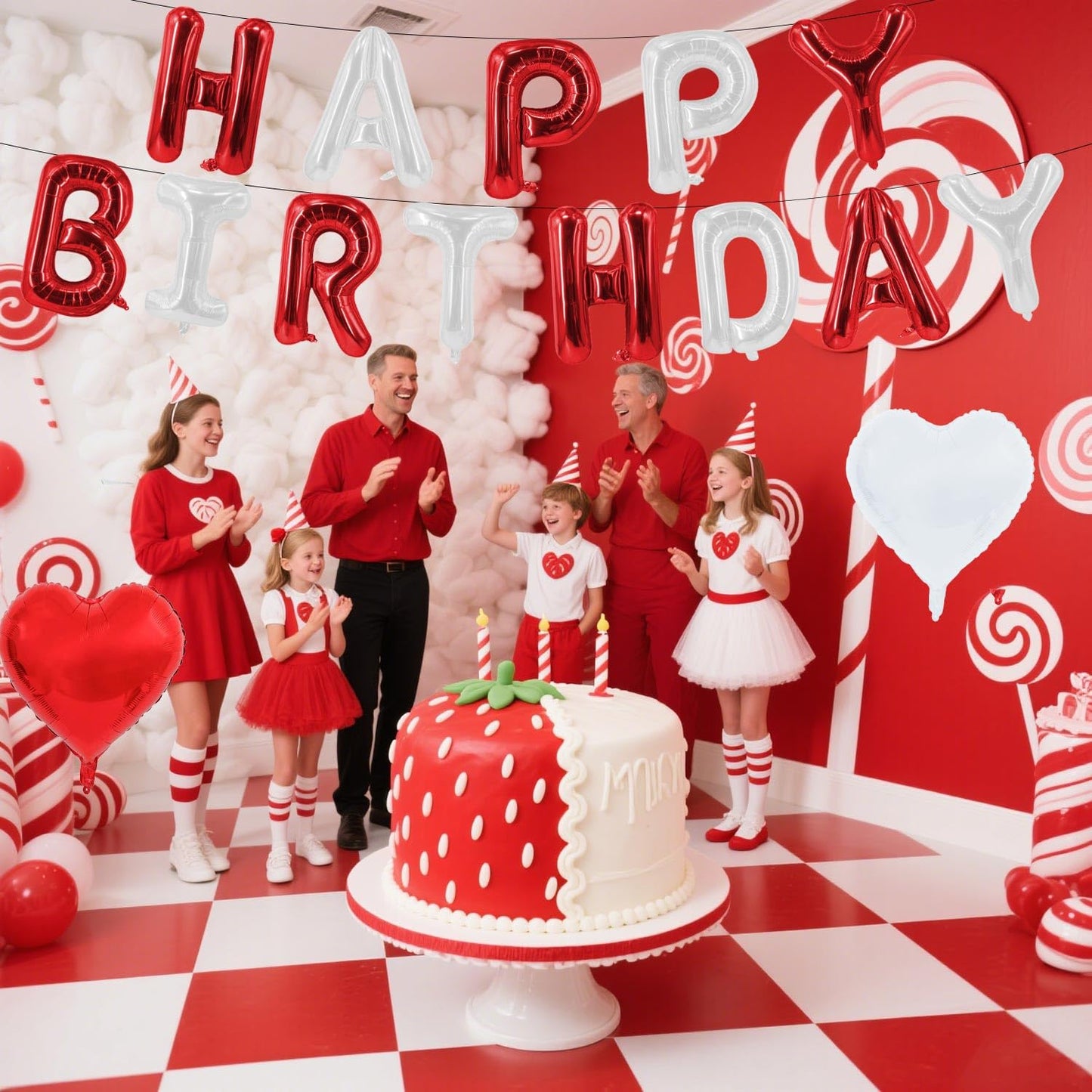 Green Happy Birthday Balloons Banner Foil Balloons Letters Banner Balloon for Green Themed Party Decoration Supplies Christmas Birthday Decoration Decor Ballons Arch Kits Party Balloon Set 15pcs BST326L