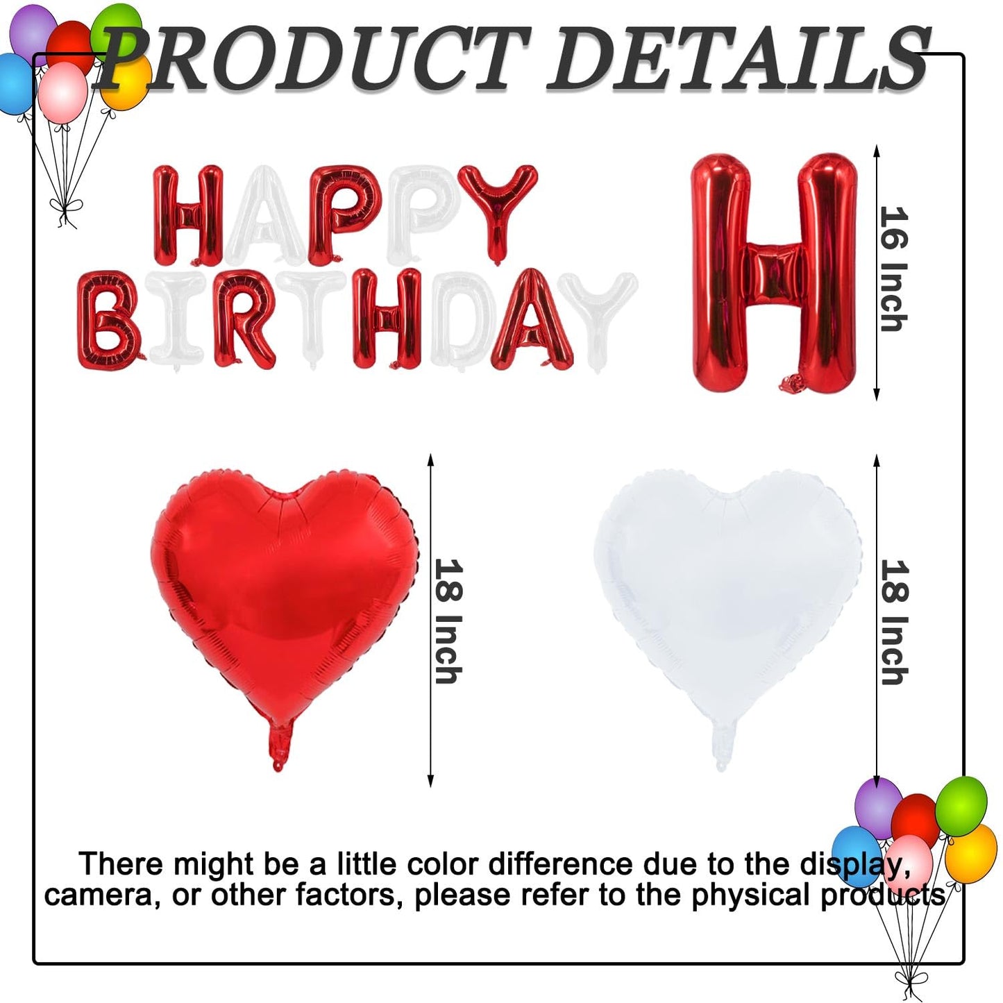 Green Happy Birthday Balloons Banner Foil Balloons Letters Banner Balloon for Green Themed Party Decoration Supplies Christmas Birthday Decoration Decor Ballons Arch Kits Party Balloon Set 15pcs BST326L