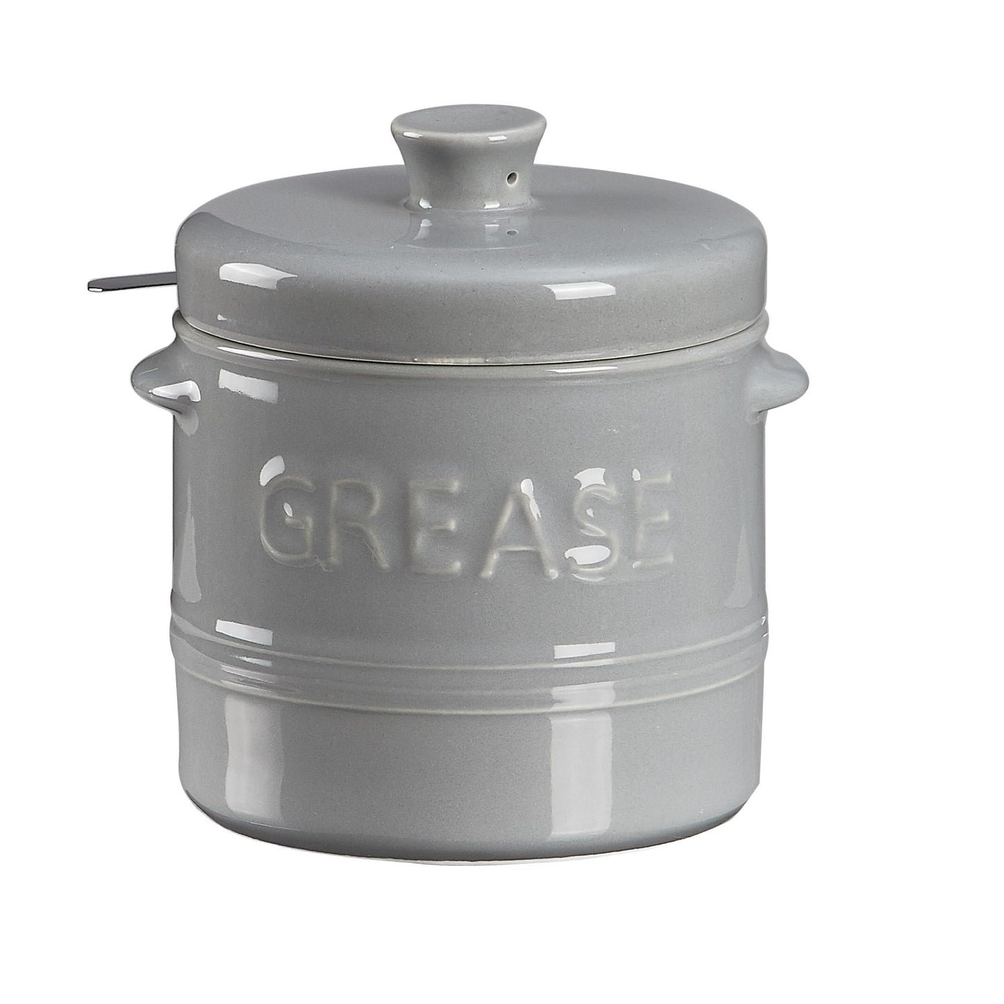 ONEMORE Ceramic Bacon Grease Container with Strainer N25