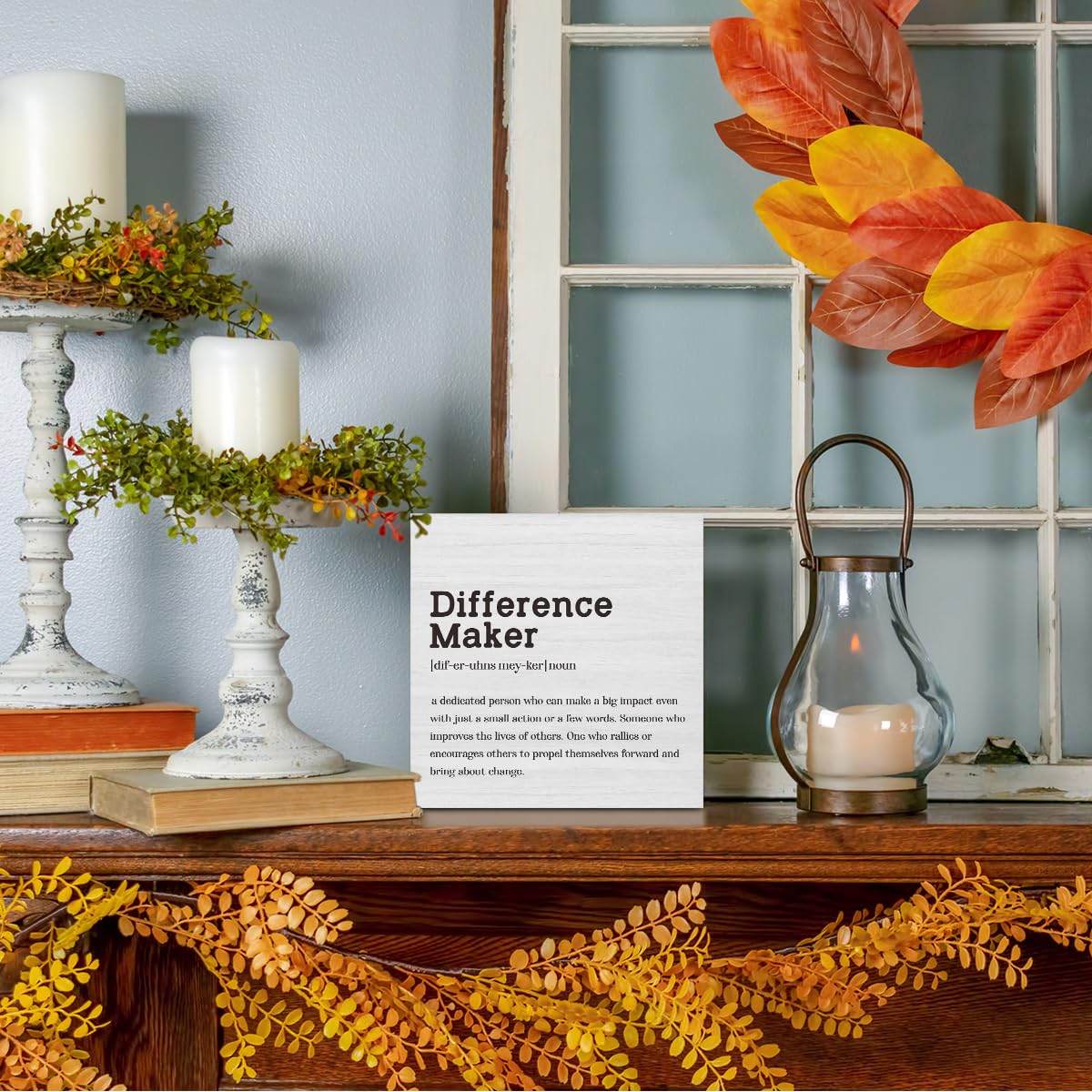 Inspirational Motivational Gifts Employee Appreciation Gifts Wood Box Sign | Daily Affirmations for Women, Little Reminders You are Enough Wooden Box Desk Decorative Sign for Office Desk Table Shelf BST202