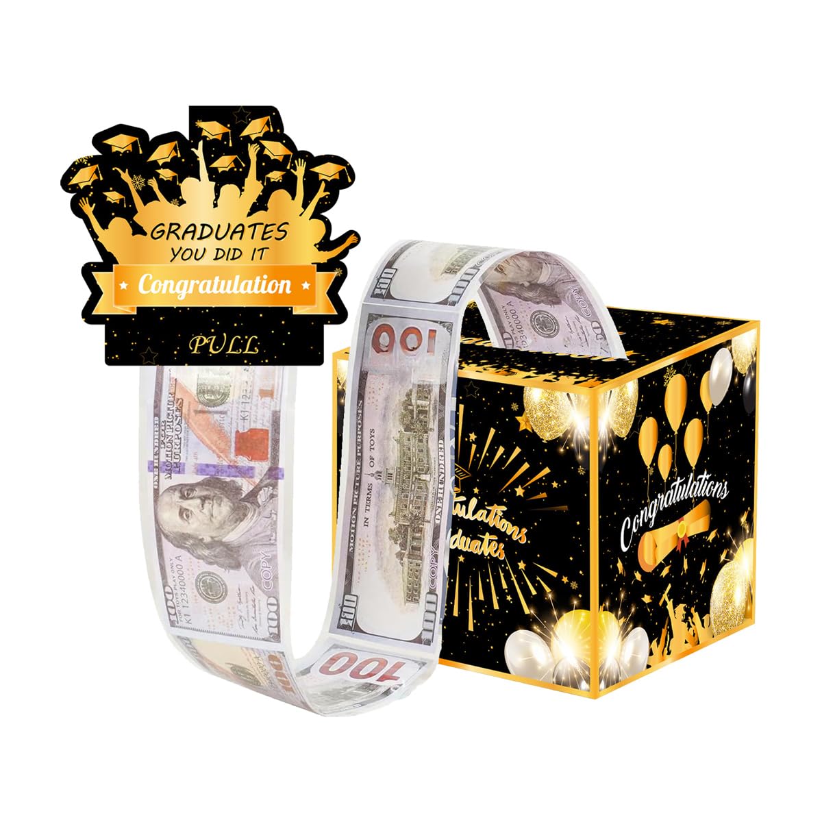PRELITER 2026 Graduation Gifts Class of 2026 Money Gift Box (Blue) BST202